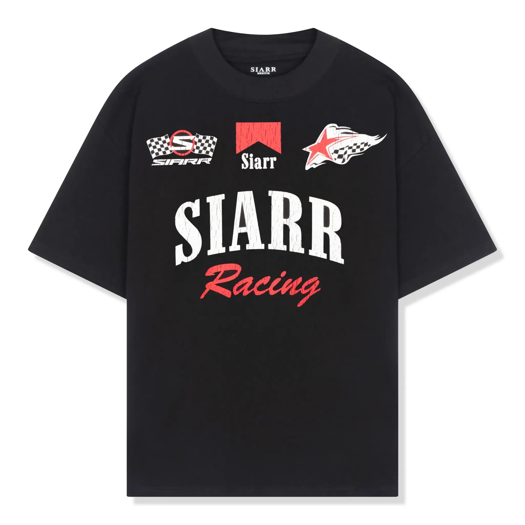 Front View of SIARR Marlboro Racing Black T-Shirt