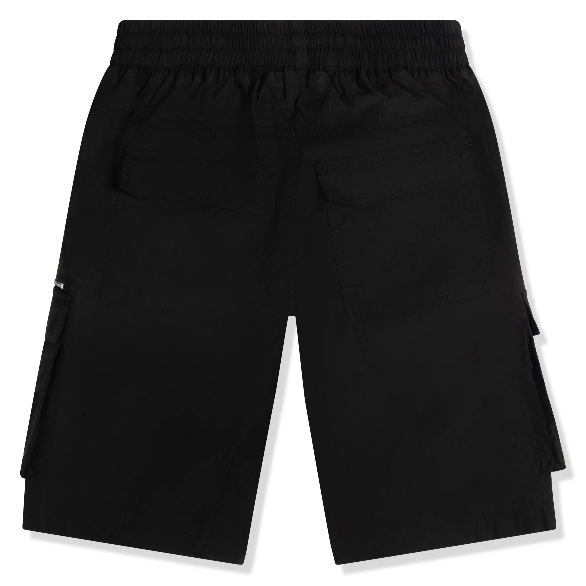 Back view of SIARR Military Shorts Black