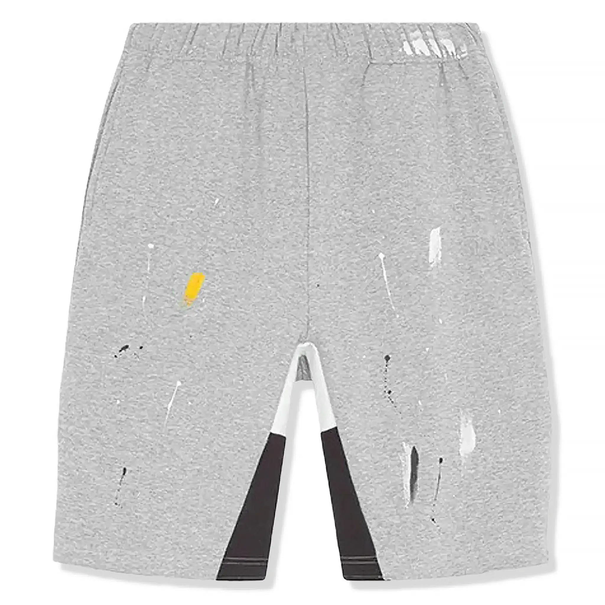 Front view of SIARR Paint Shorts Grey