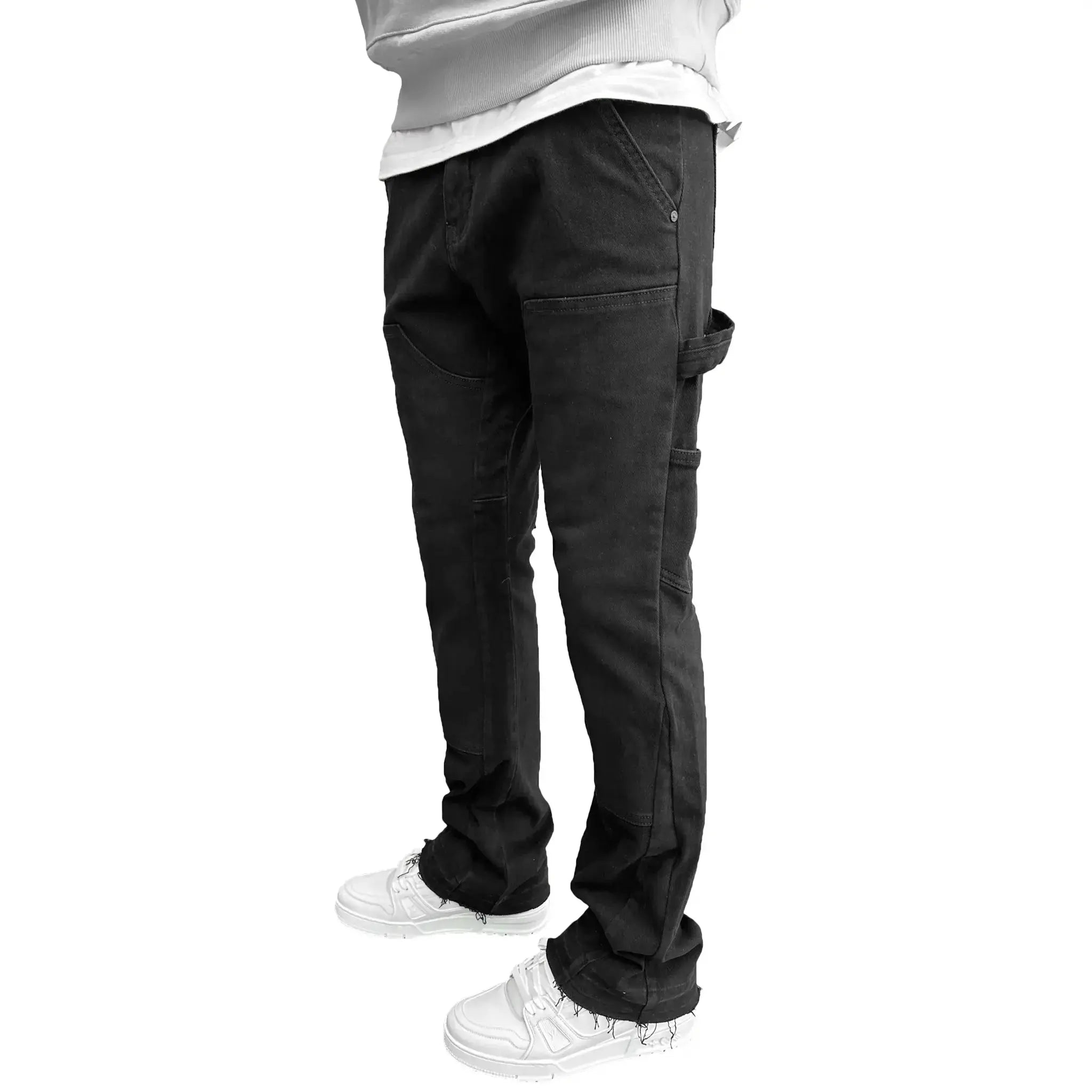 Model side view of SIARR Rio Jeans Black