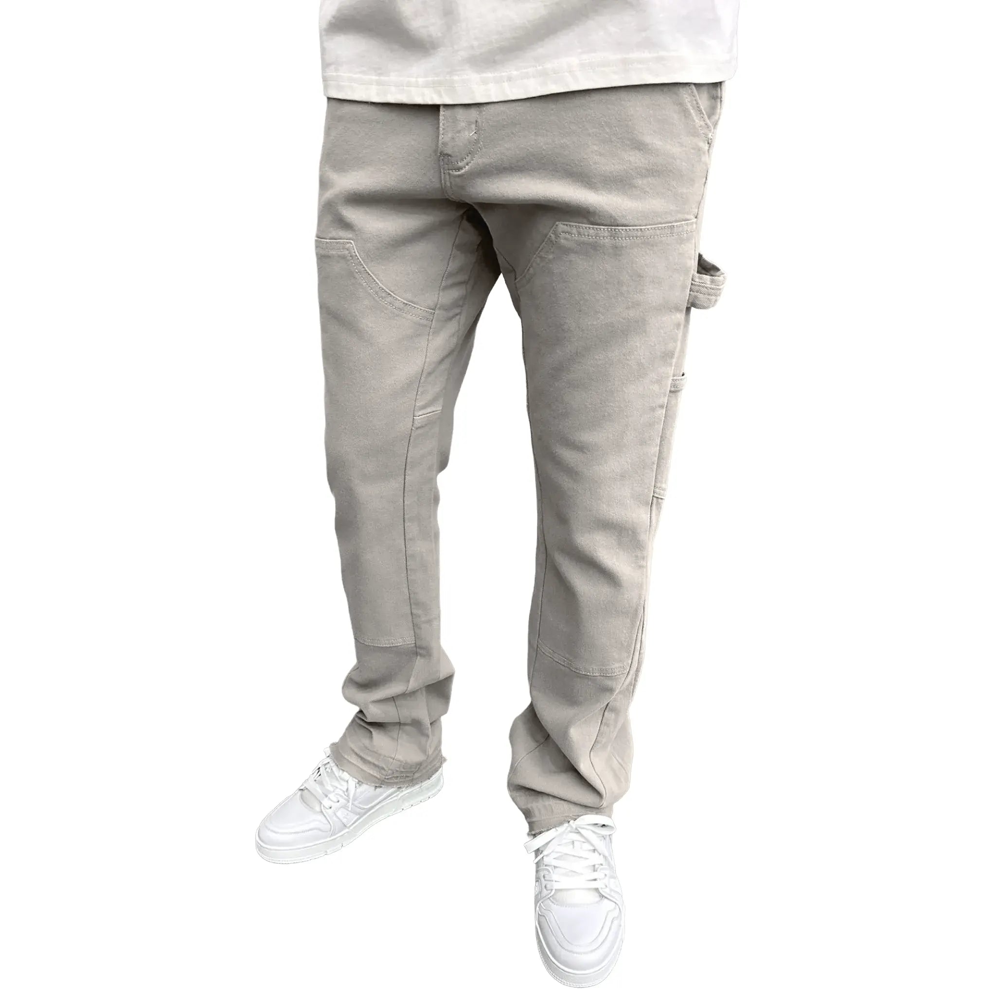 Front View of SIARR Rio Jeans Stone Grey