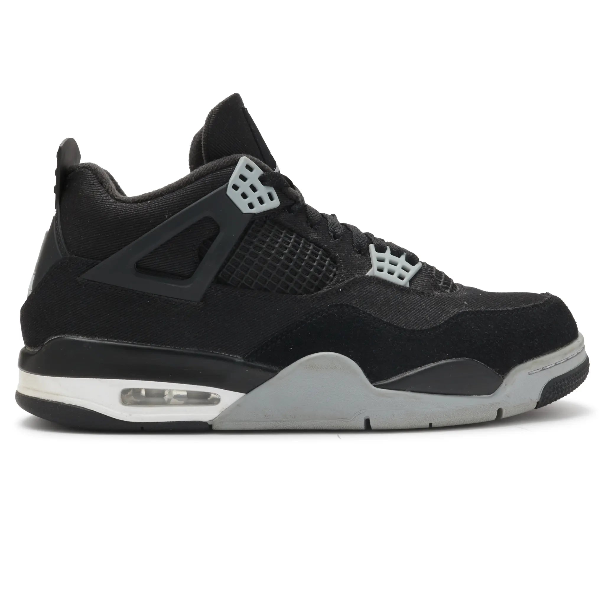 Side View of Preloved - Air Jordan 4 Retro SE Black Canvas DH7138-006