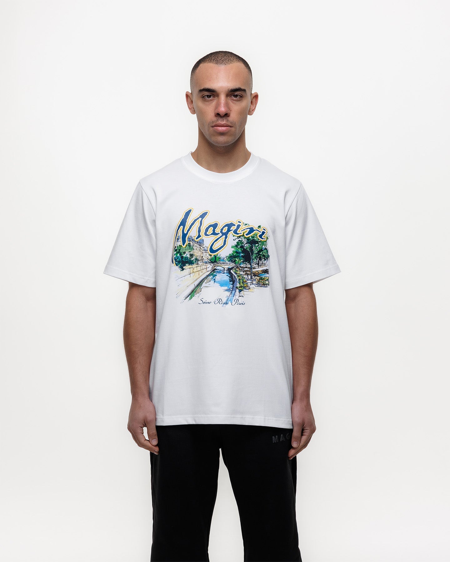 MAGIRI Seine River Printed White T-Shirt