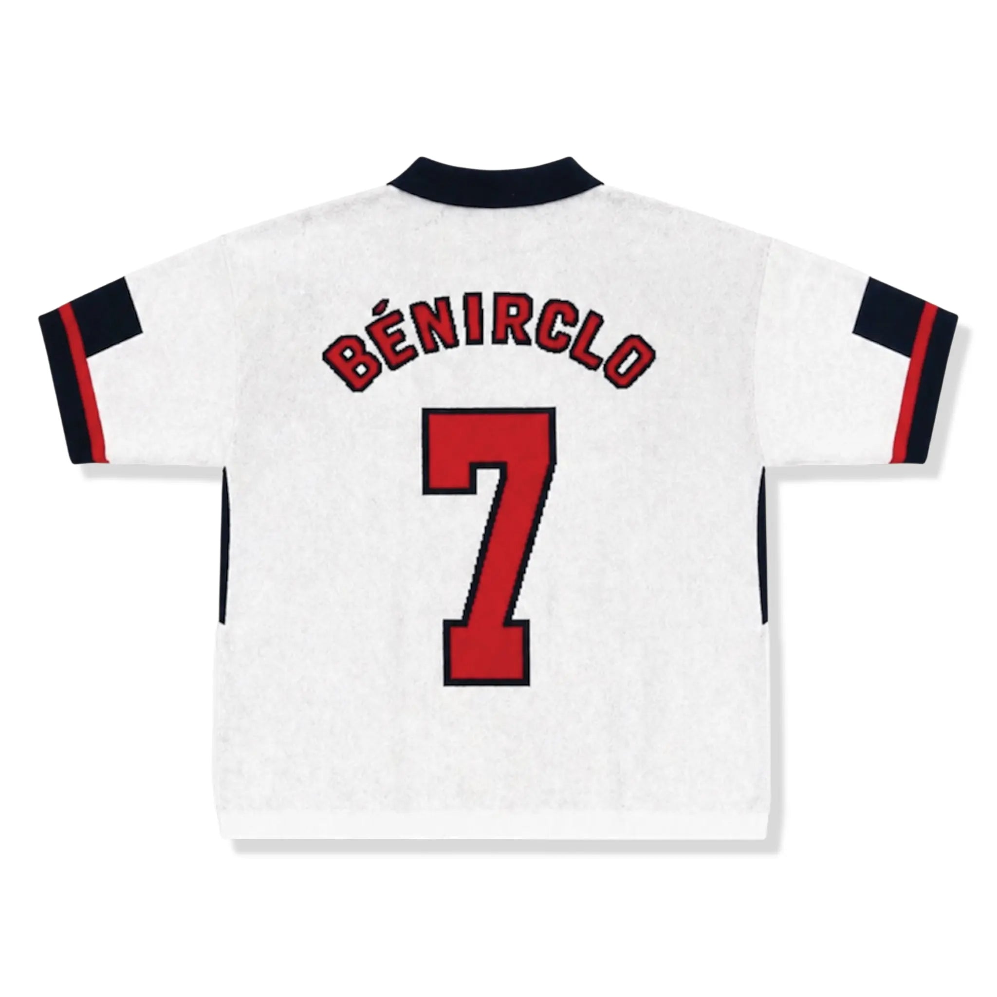 Bénir Clothing 98 Becks Inspired Knit White Polo Shirt