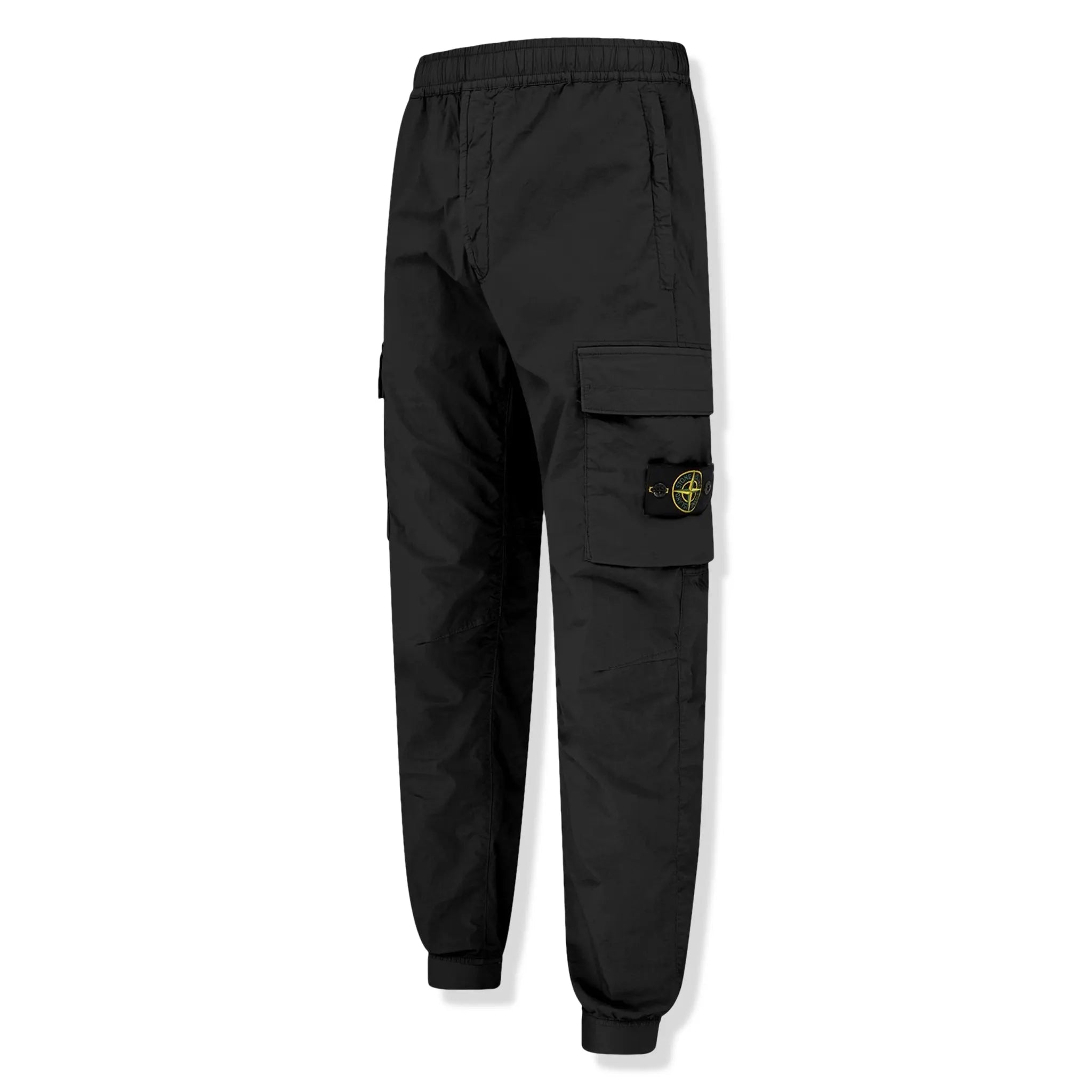 Side view of Stone Island Anthracite Grey Cargo Pants