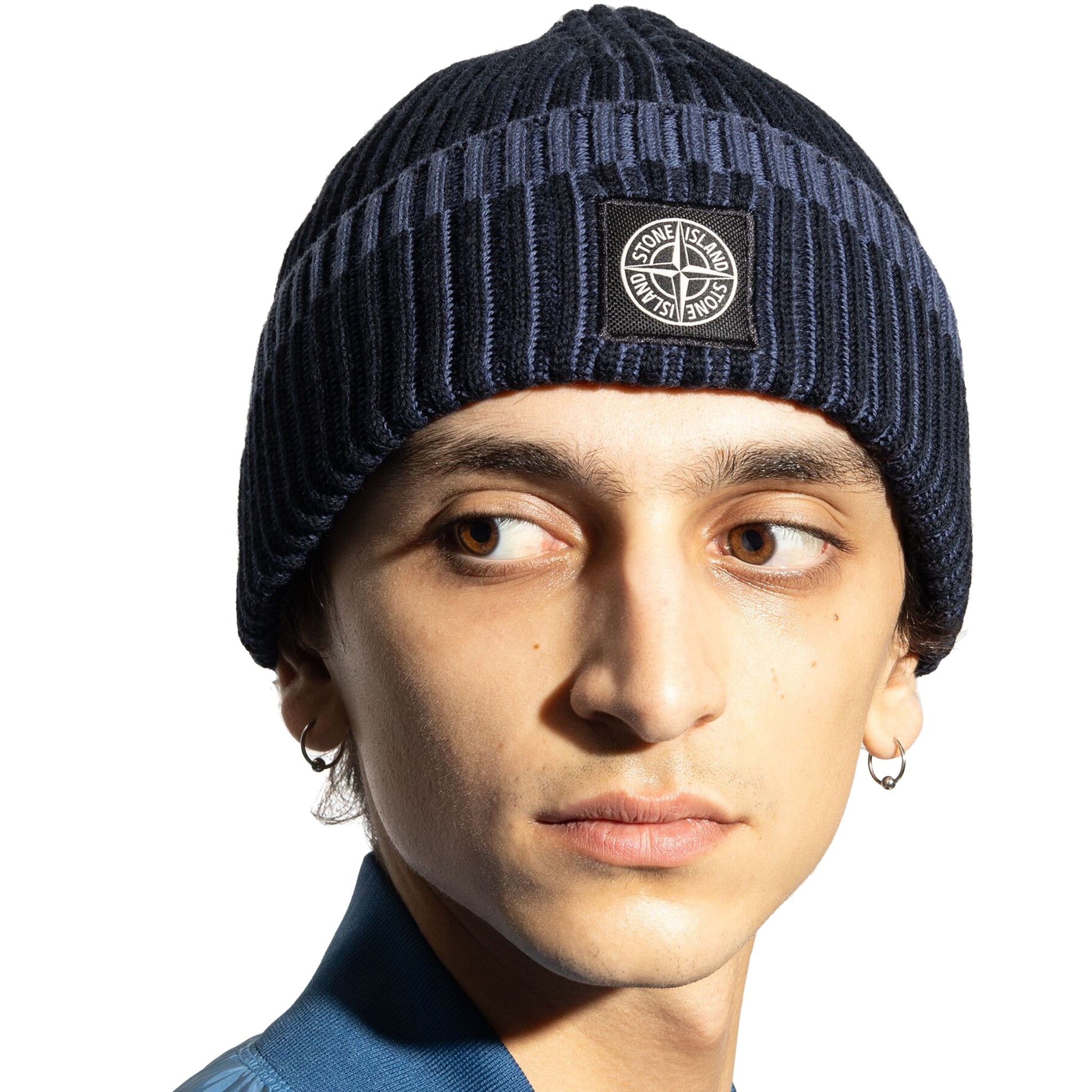 Blue stone island hat shop