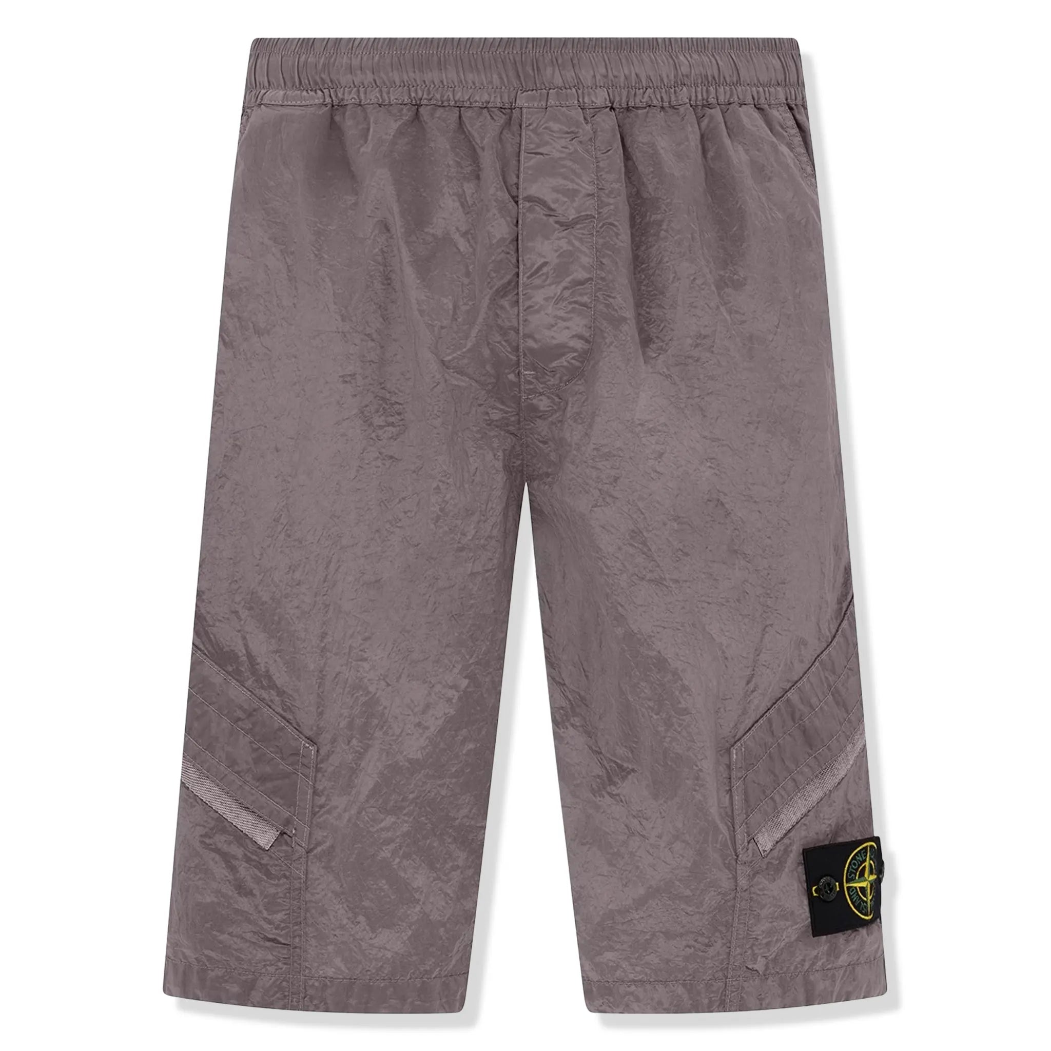 Front view of Stone Island Nylon Metal Pink Shorts