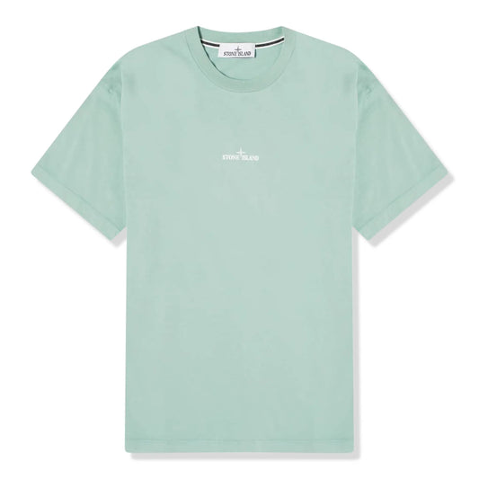 Stone Island Paint 1 Short Sleeved Green T Shirt
