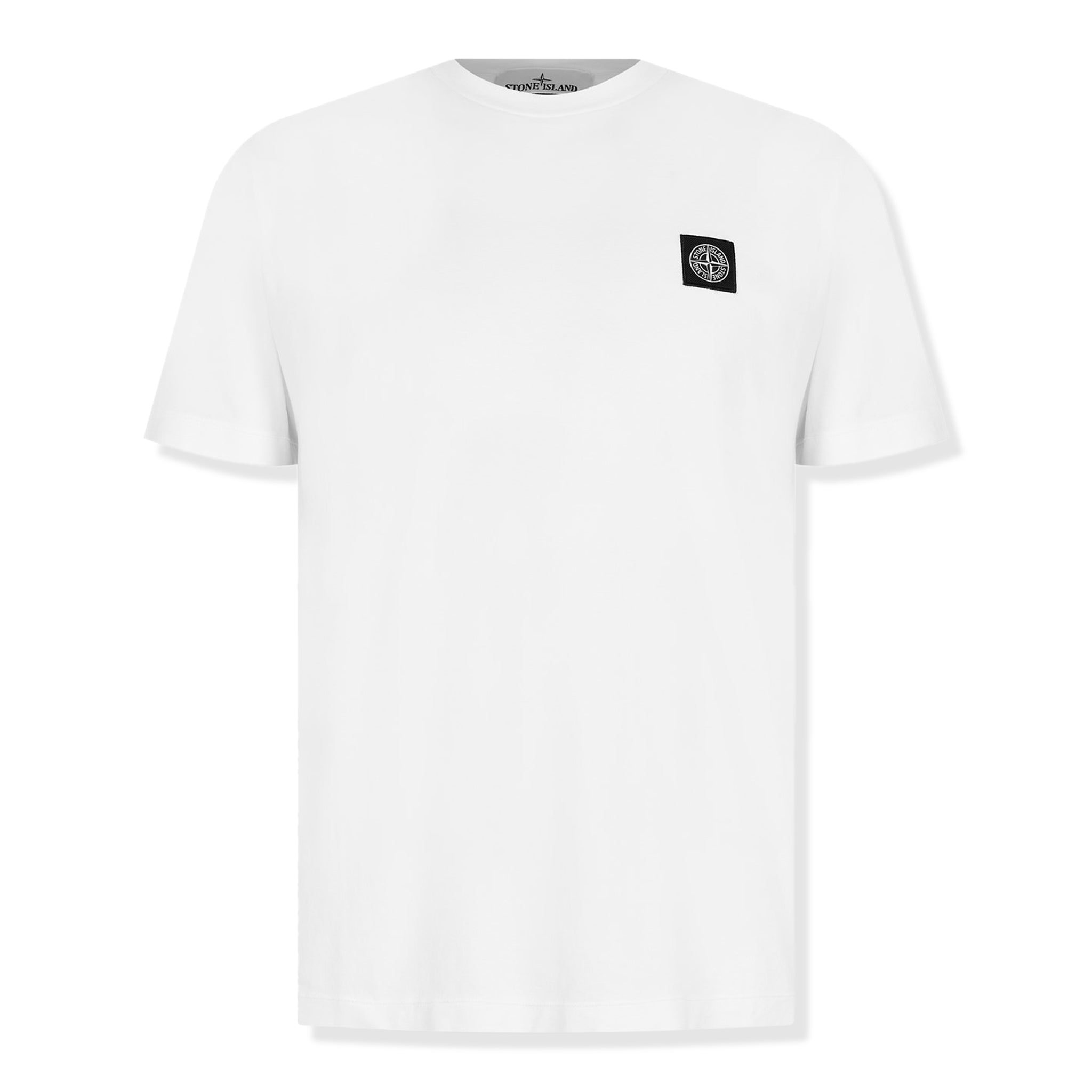 Image of Stone Island Patch Logo White T Shirt