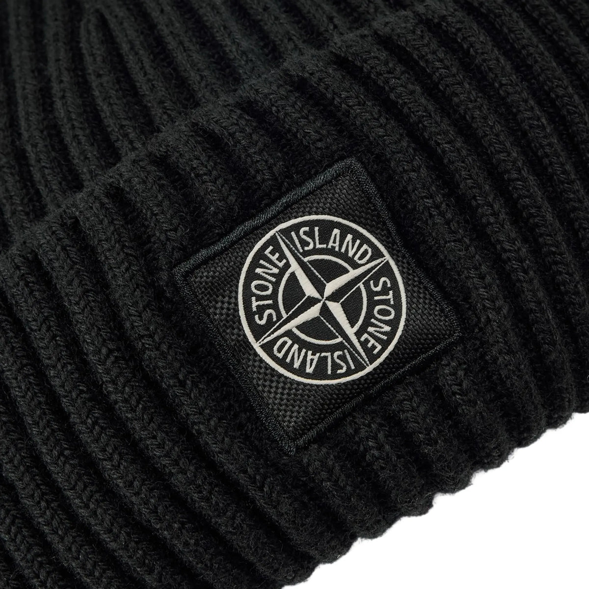 Stone Island Stone Logo Nero Beanie | K2S15N100012S00B4-V0029
