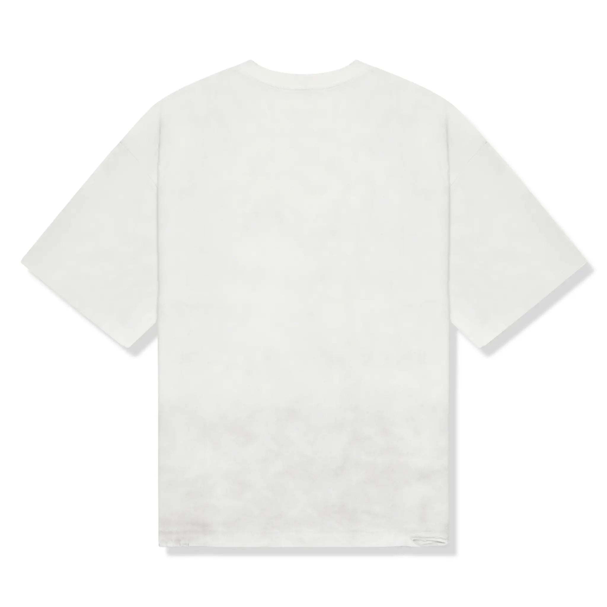 Back View of Suavo London Valley Hills Dirt Washed White T-Shirt