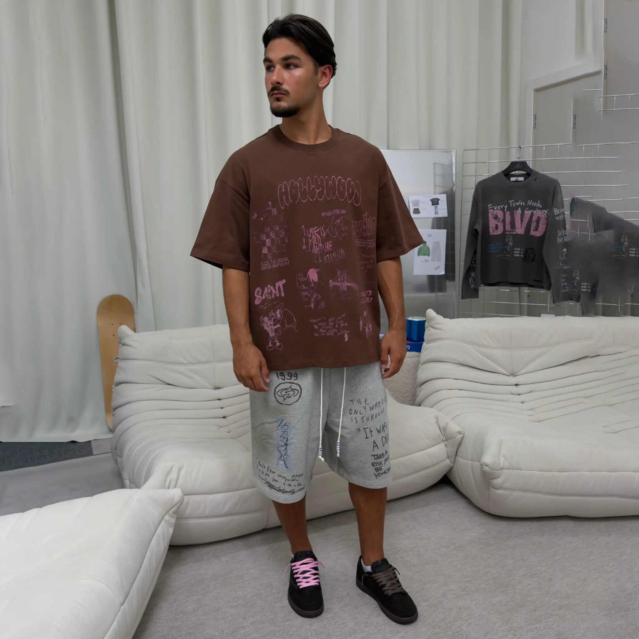 Suavo London Velvet Brown T-Shirt