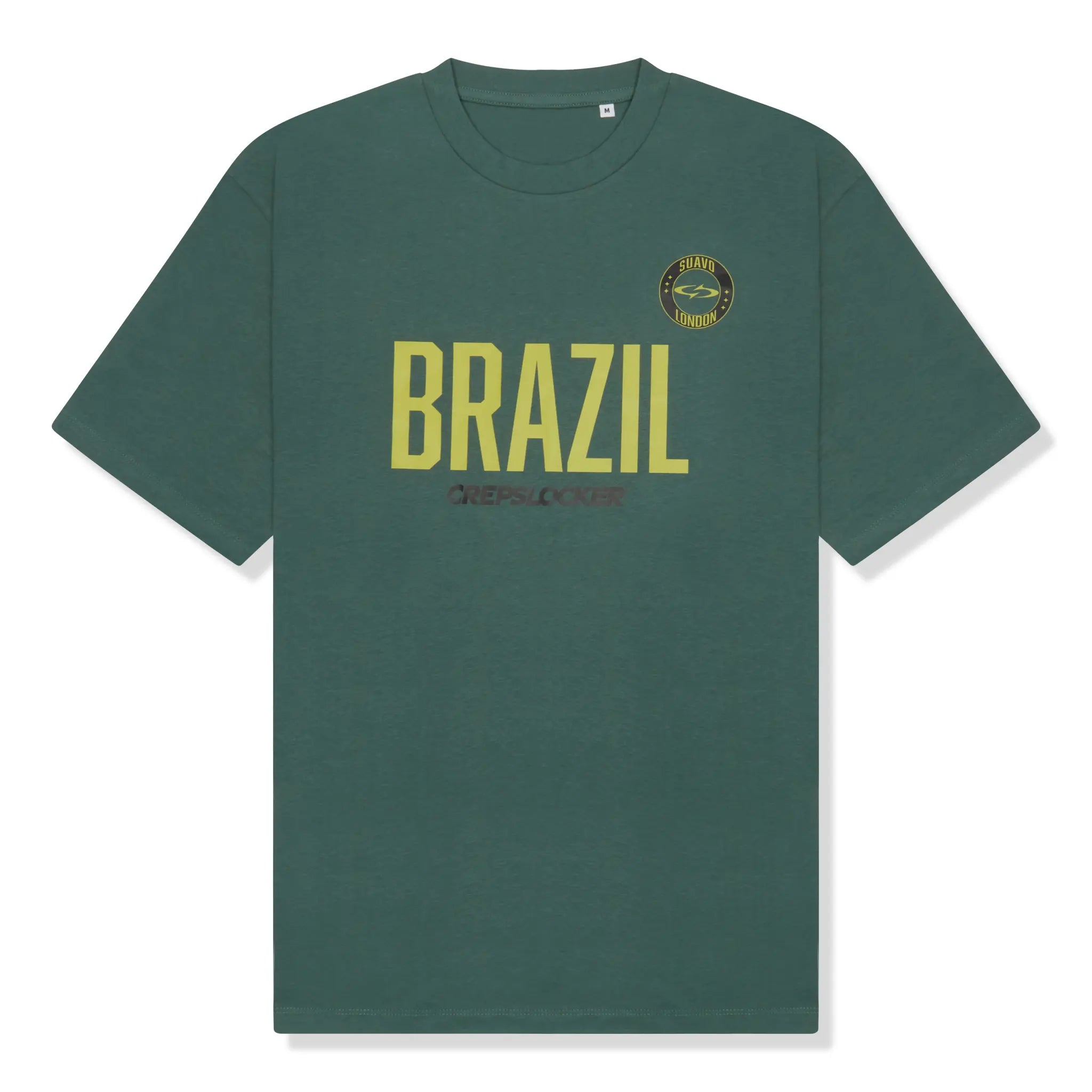Front View of Suavo London x Crepslocker Brazil T-Shirt