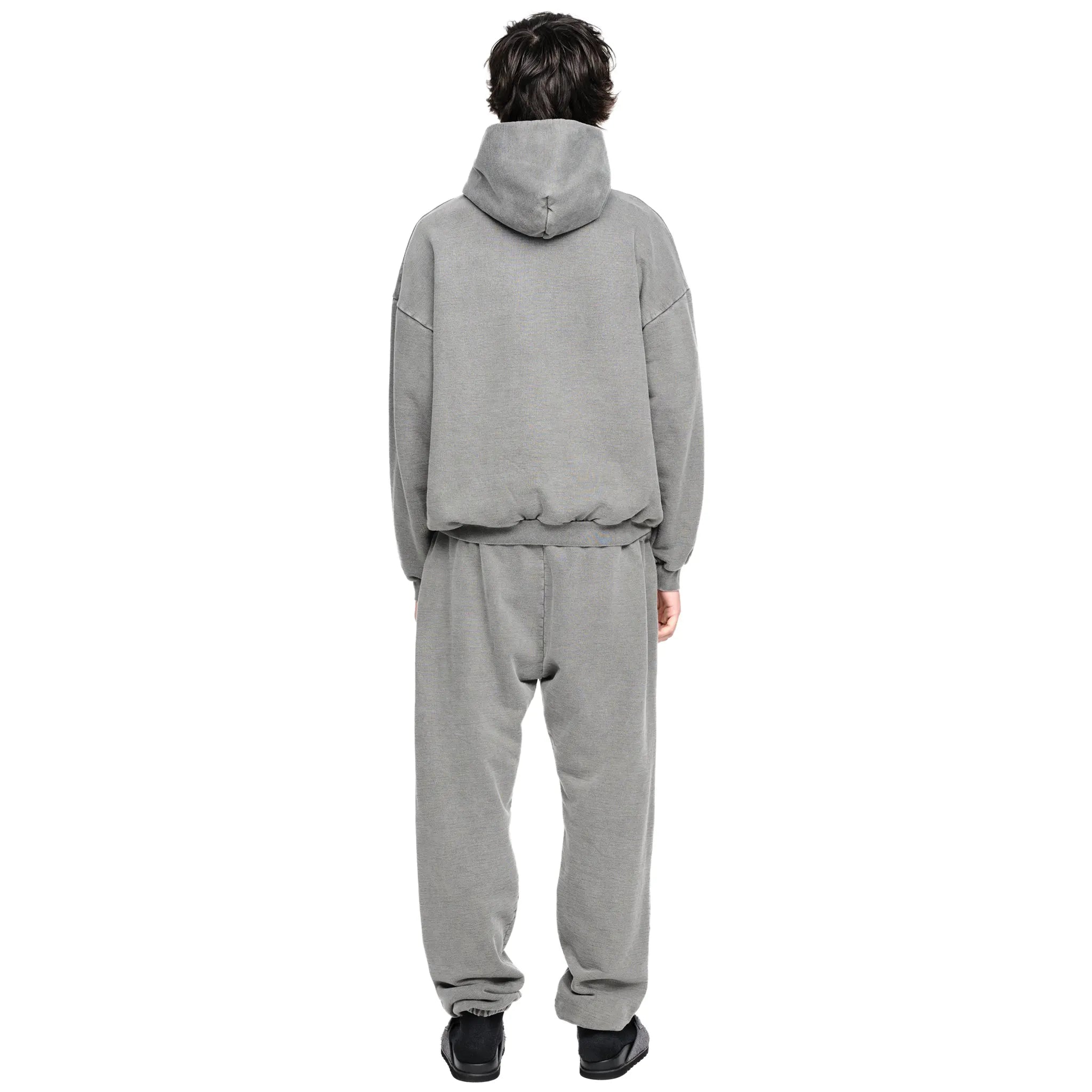 Back View of Summit Heavyweight Vintage Grey Hoodie 80070480