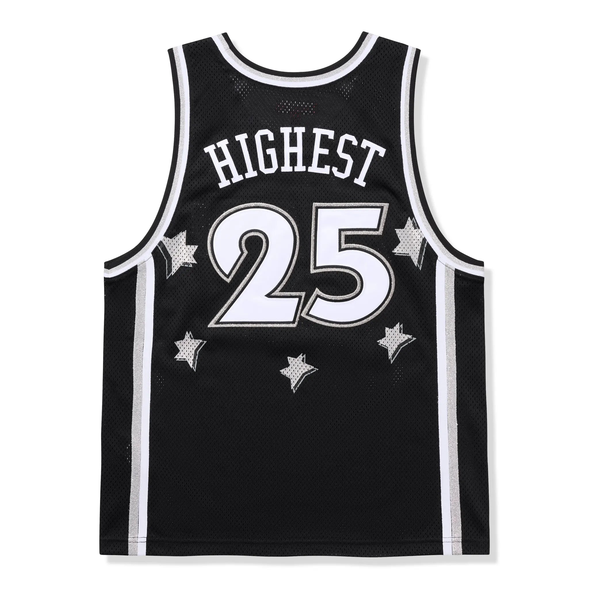 Back View of Supreme All Star Basketball Black Jersey (SS25) SS25KN32-BLACK
