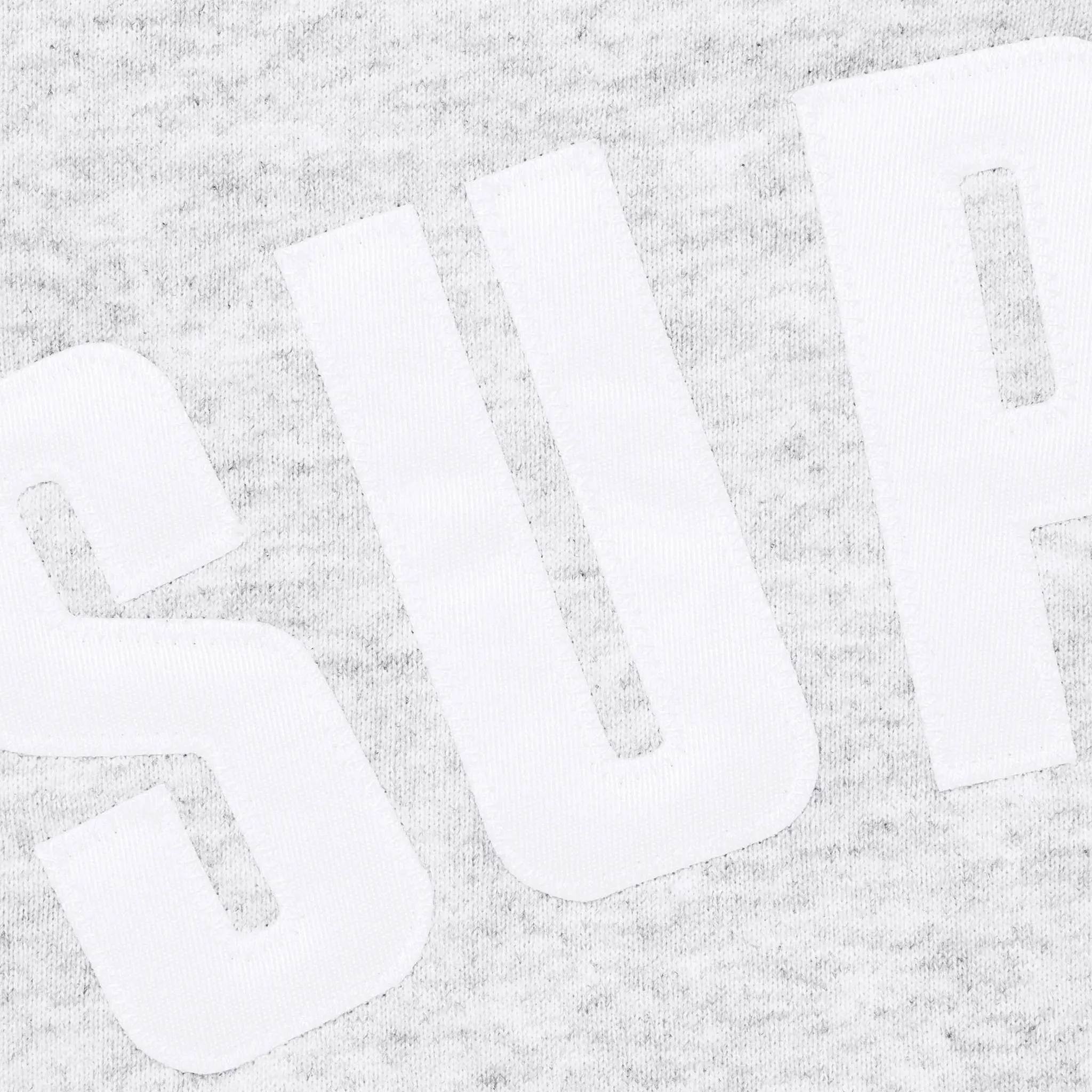 Detailed View of Supreme Arc Thermal Lined Ash Grey Zip-Up Hoodie FW25SW27-ASH GREY