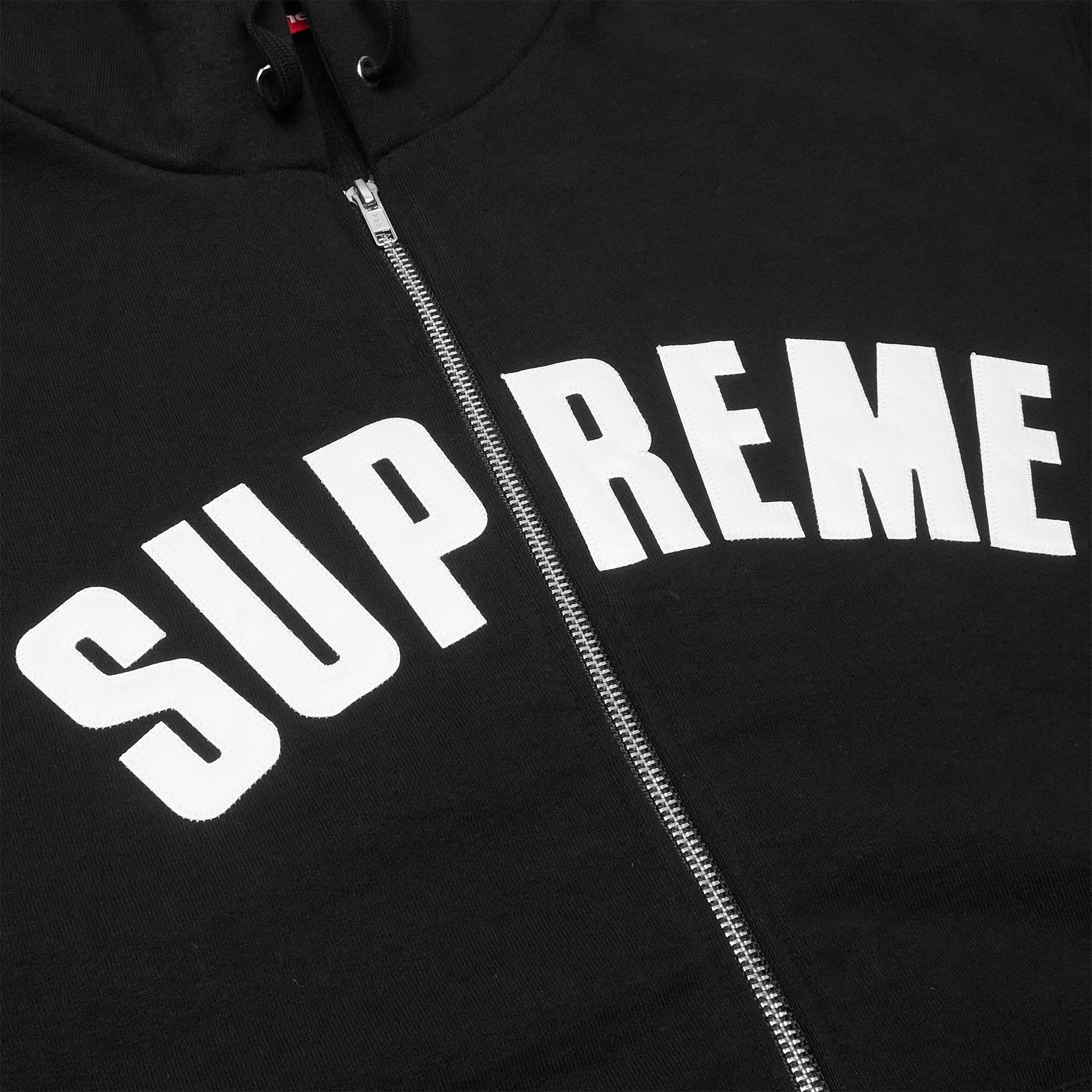 Supreme Arc Thermal Lined Zip Up Black Hoodie FW24SW42 BLACK