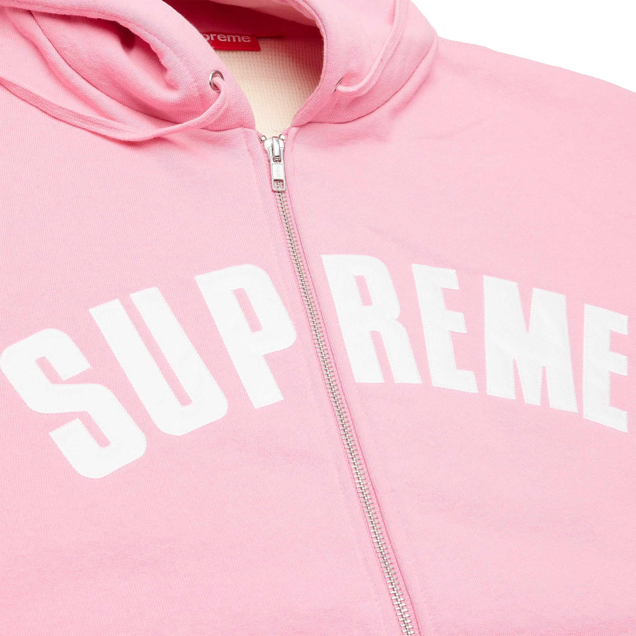Supreme Arc Thermal Lined Zip Up Pink Hoodie S Pink