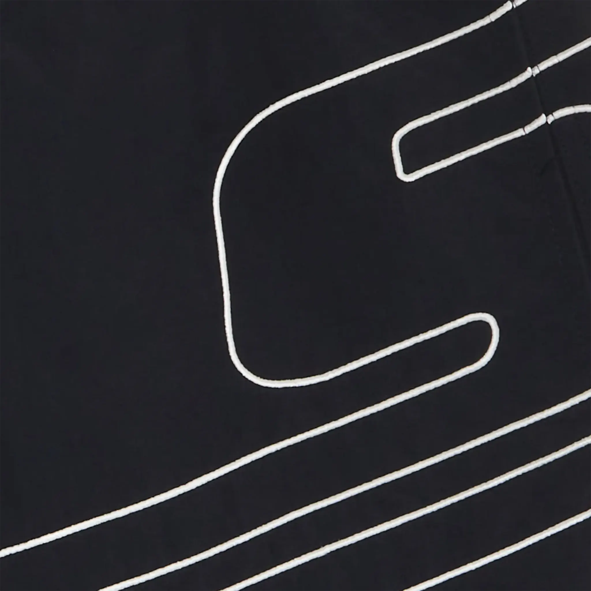 Detailed View of Supreme Big Logo Nylon Black Shorts SS25SH42-BLACK