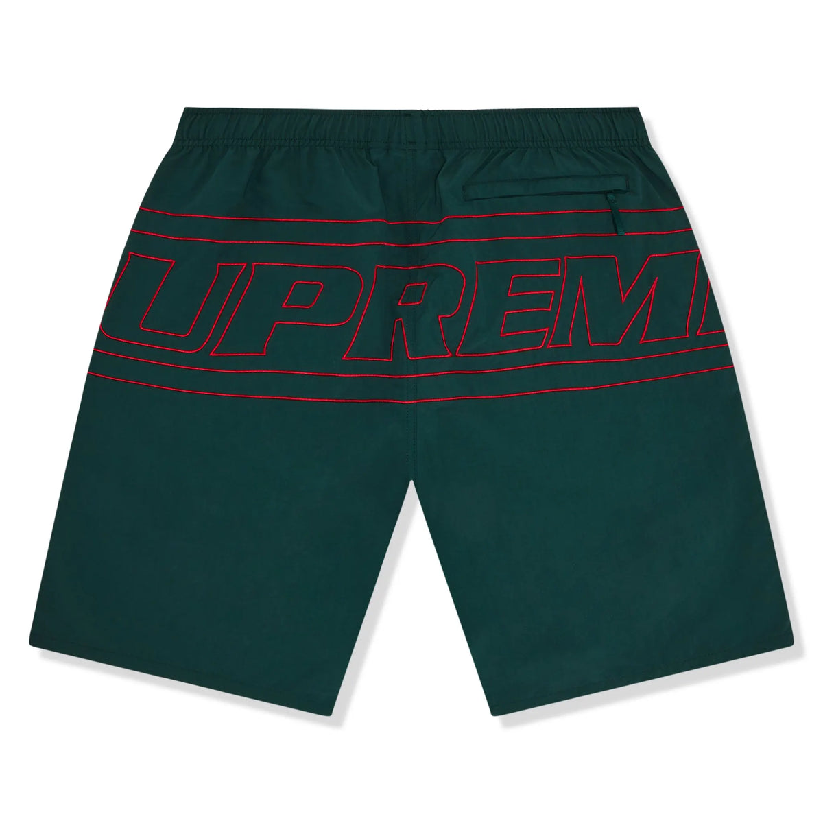 Supreme Big Logo Nylon Green Shorts | SS25SH42-DARKGREEN