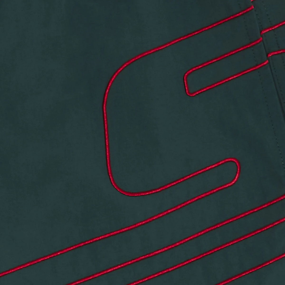 Supreme Big Logo Nylon Green Shorts | SS25SH42-DARKGREEN