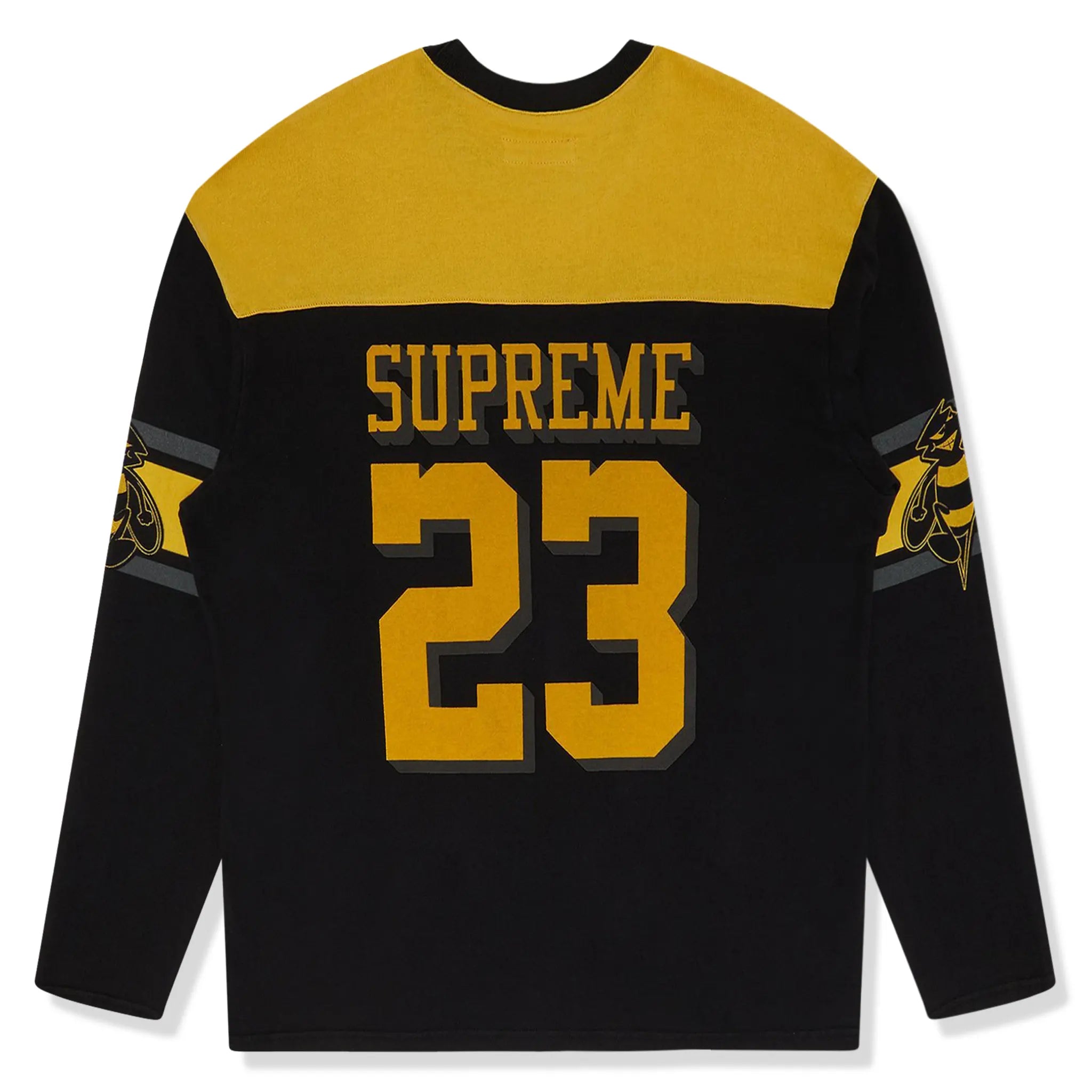 Supreme Bumblebee L S Black Football T Shirt FW23 XS Black