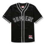 Supreme Mitchell & Ness Satin Black Baseball Jersey