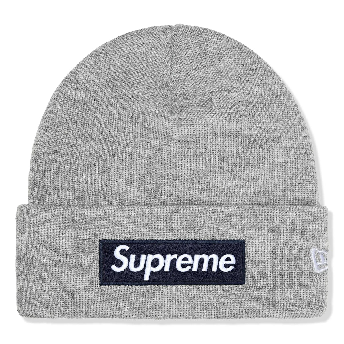 Supreme New Era Box Logo Heather Grey Beanie (FW25) | FW25BN5 Supreme New Era Box Logo Heather Grey Beanie (FW25) | FW25BN5