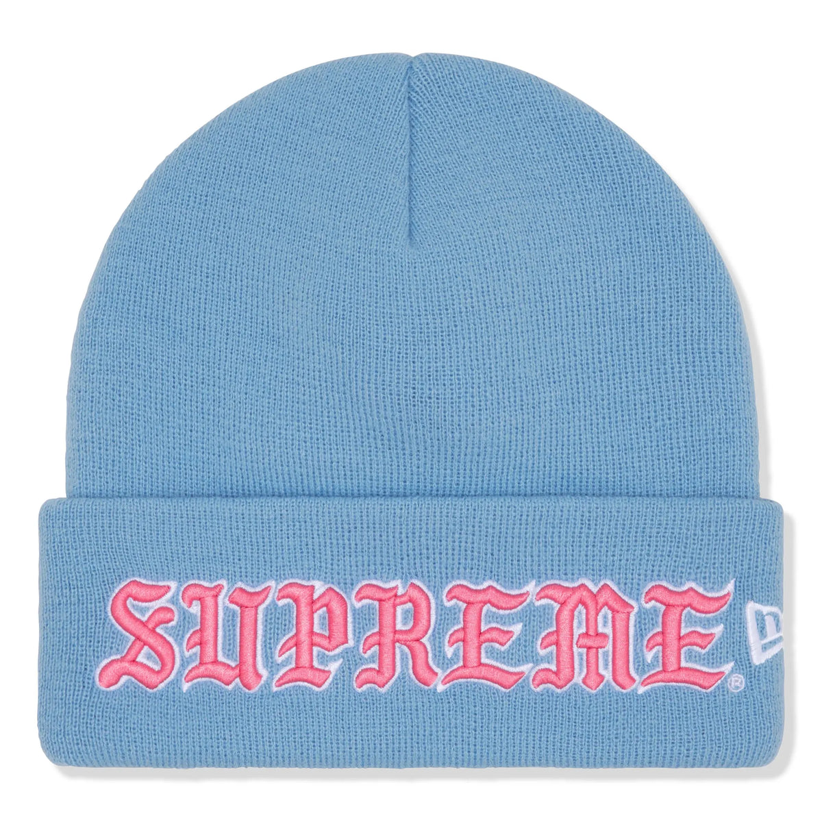 極美品　Supreme × New Era　Gems　Beanie　ライトブルー 極美品 Supreme × New Era Gems Beanie ライトブルー