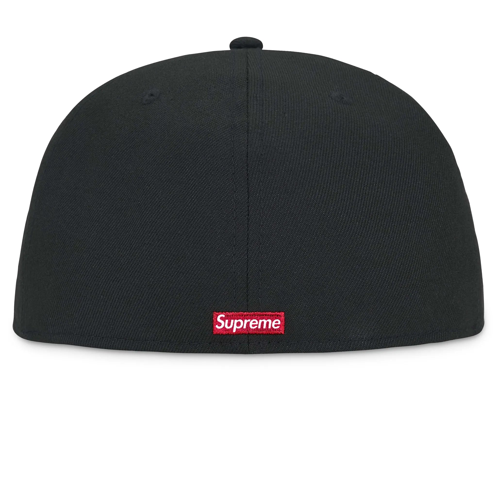 Back View of Supreme New Era Reaper S Logo Black Cap FW25H45-BLACK 