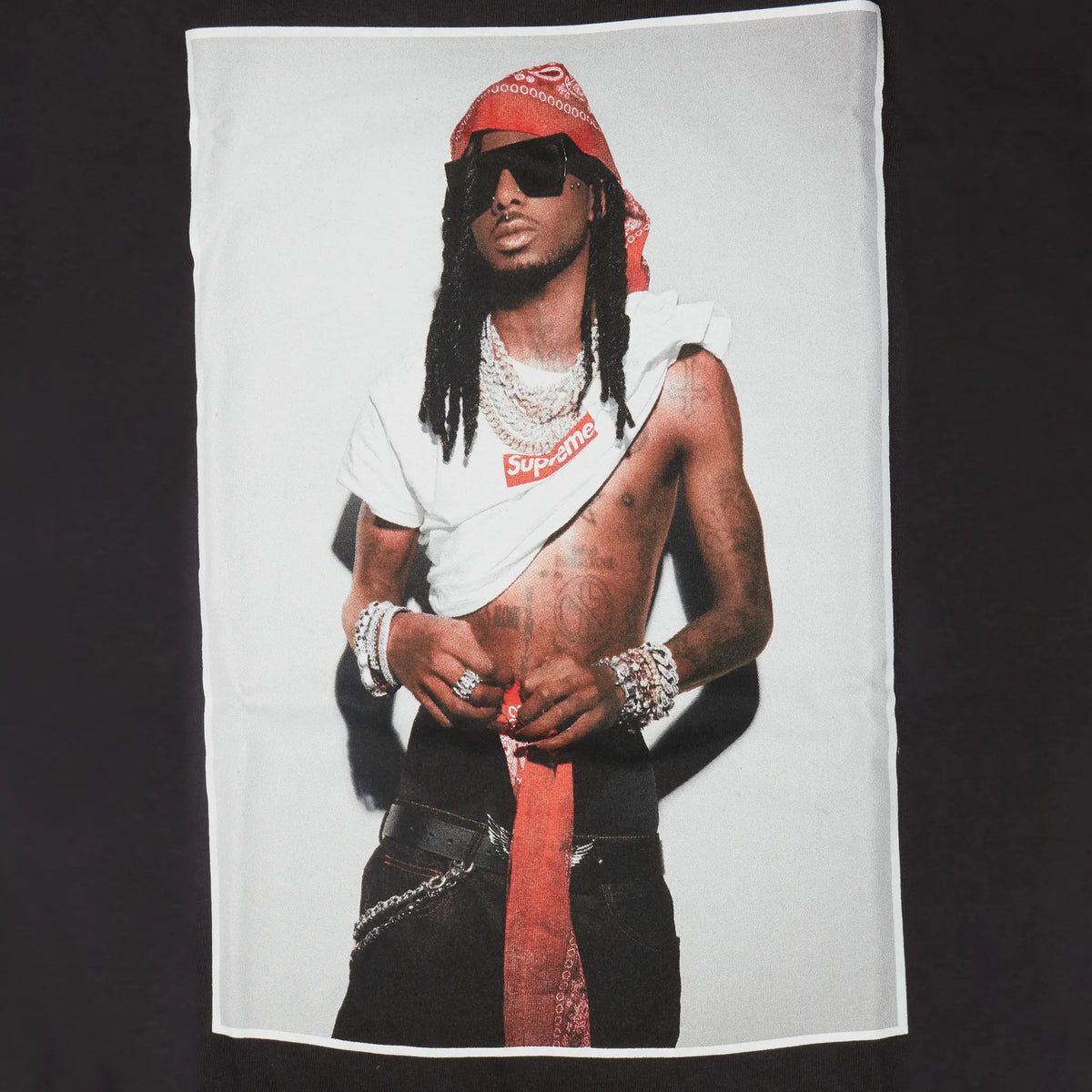 Supreme Playboi Carti Black T Shirt | FW25T50-BLACK