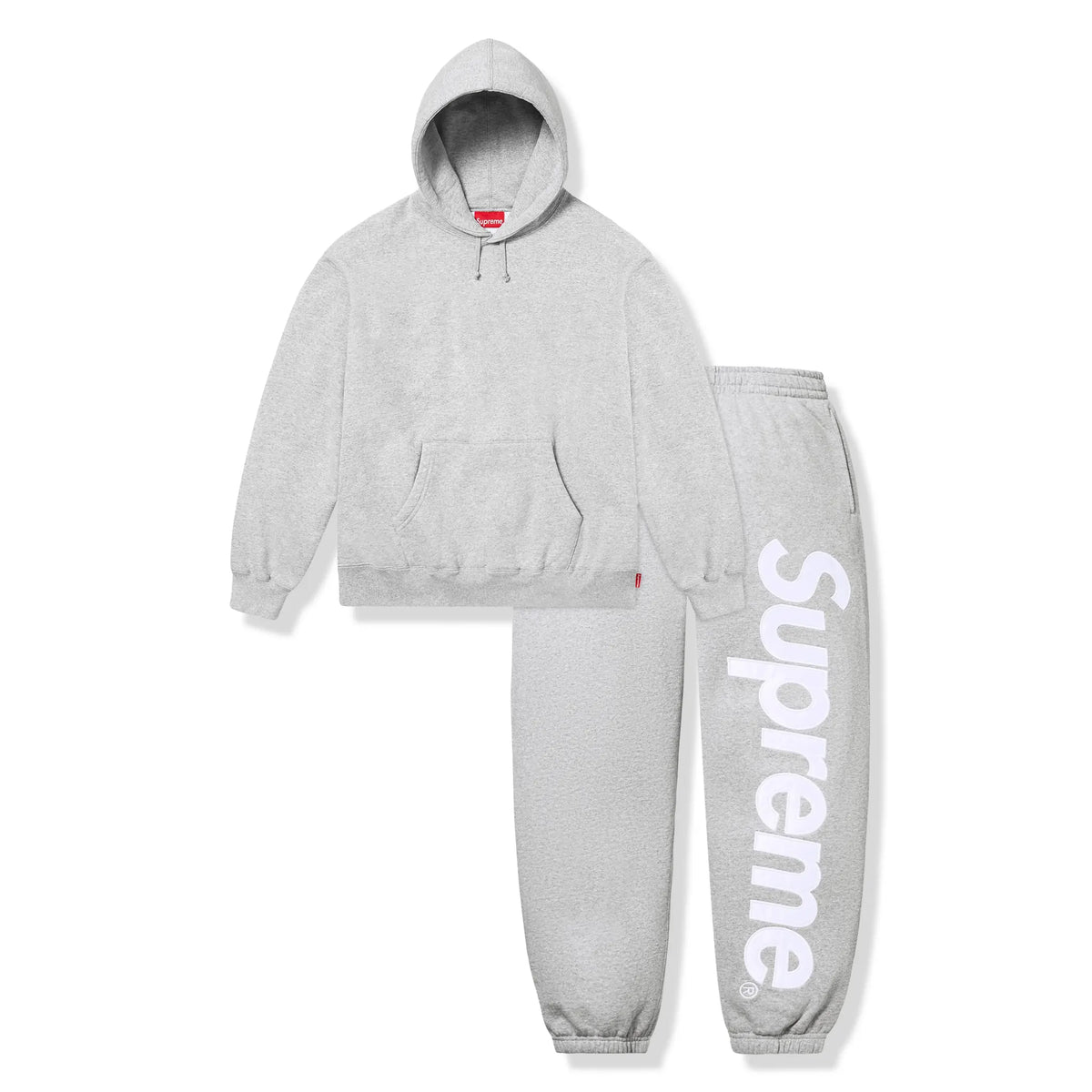 Supreme スカルプリント グレー スウェット　L supreme-satin-applique-heather