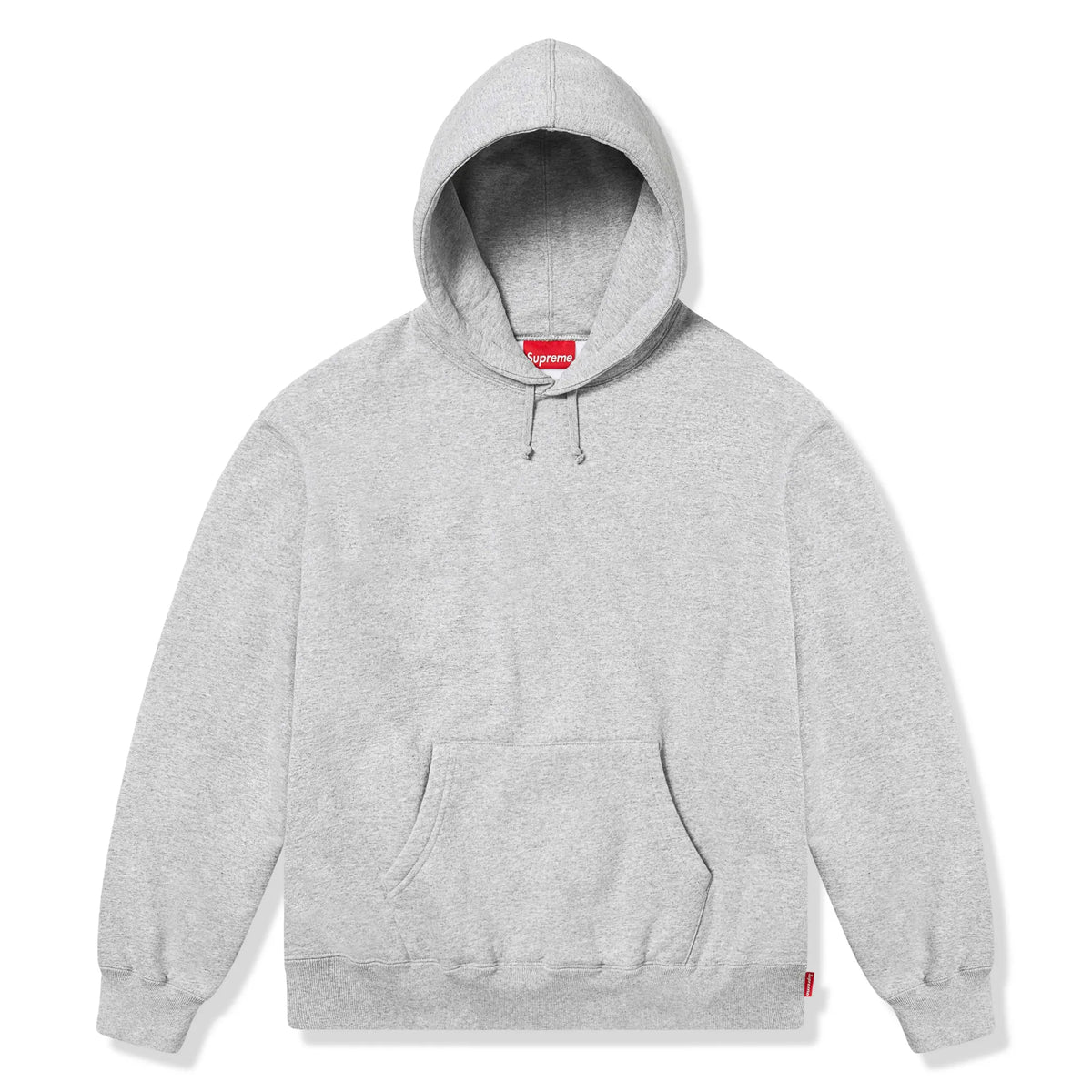 Supreme Satin Applique Heather Grey Hoodie | FW24SW37 HEATHER GREY