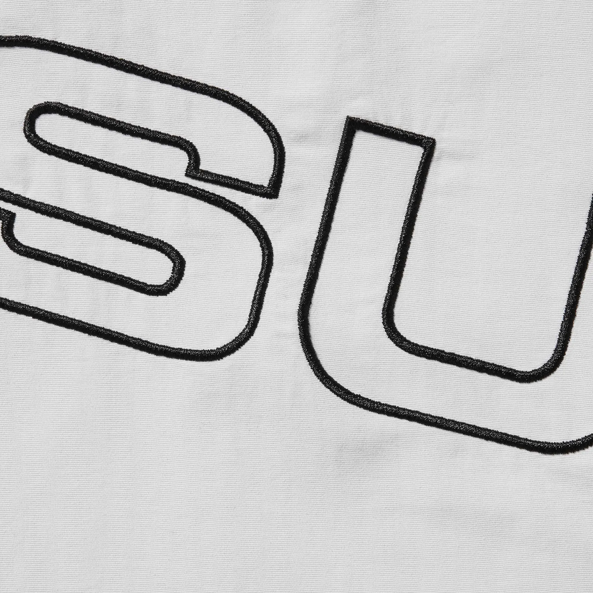 Supreme Spellout Embroidered Grey Track Jacket (FW24) |