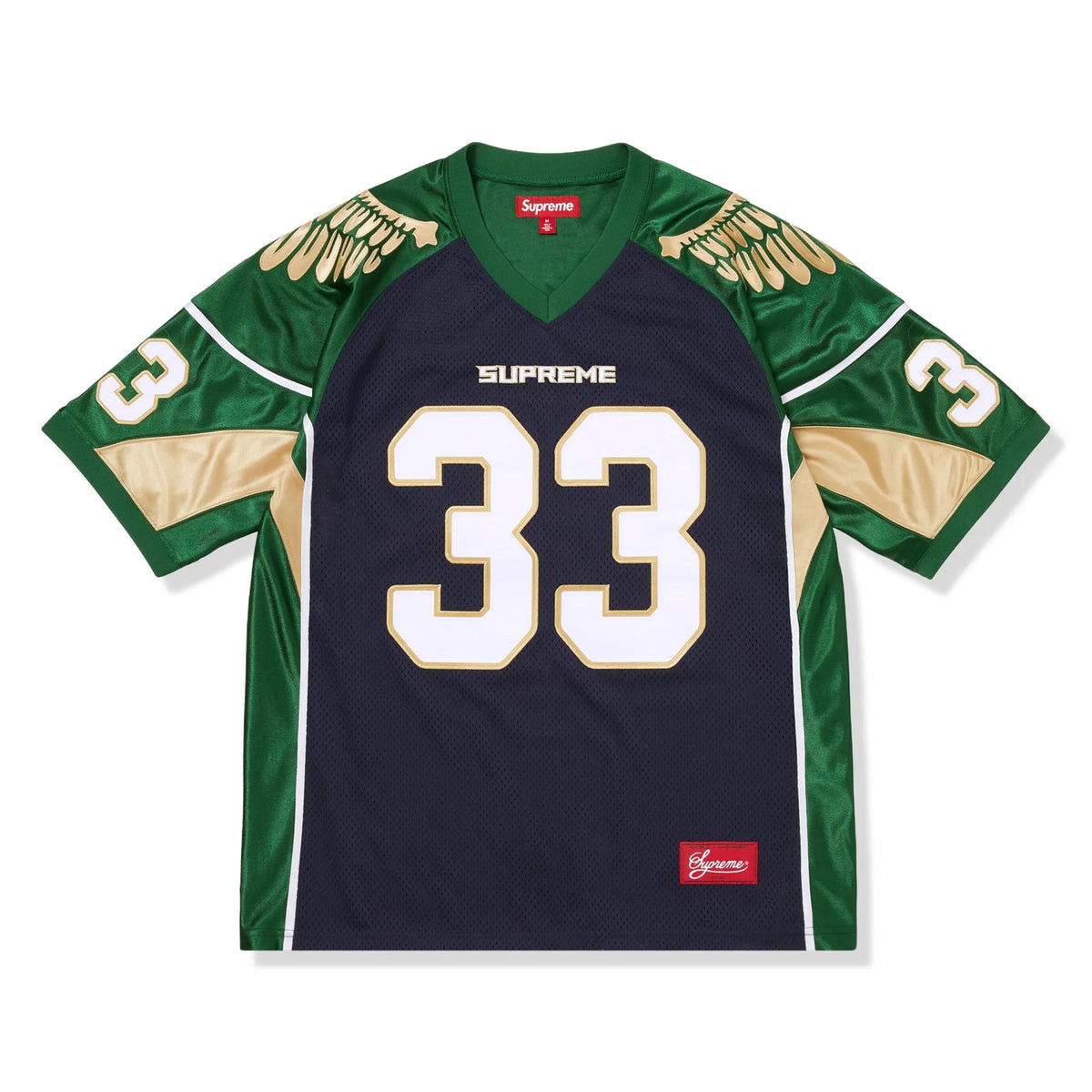 supreme フットボールユニフォーム supreme-wings-navy-football-