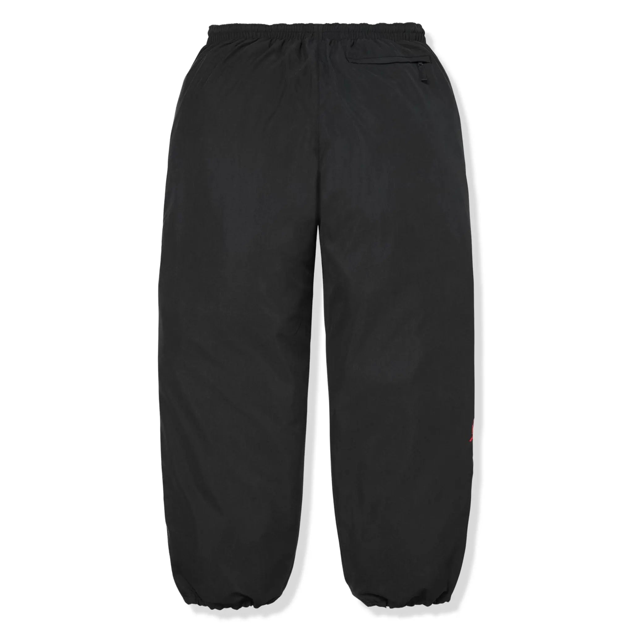 Back View of Supreme x Jordan Black Track Pants (SS26)