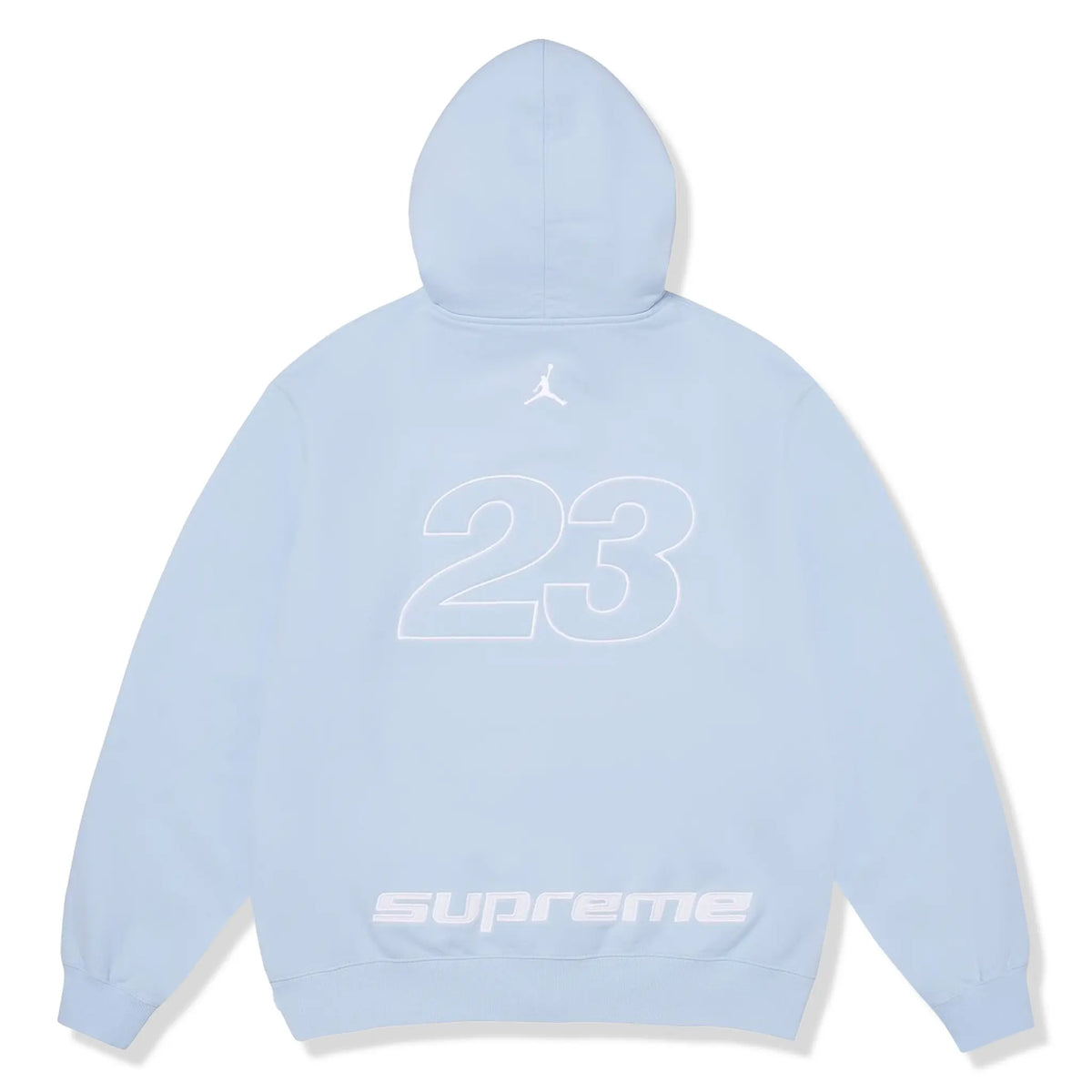 Supreme x Jordan Light Blue Zip-Up Hoodie (SS26) |
