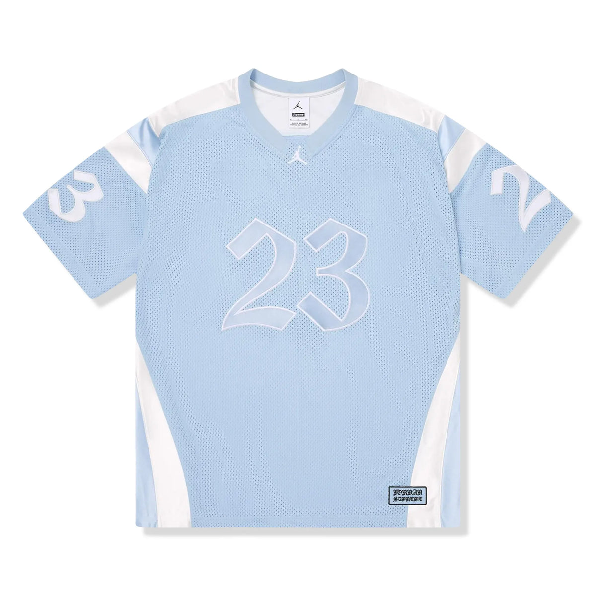 Supreme x Jordan Warm Up Light Blue Jersey (SS26) | SS26KN23 LIGHT Supreme x Jordan Warm Up Light Blue Jersey (SS26) | SS26KN23 LIGHT