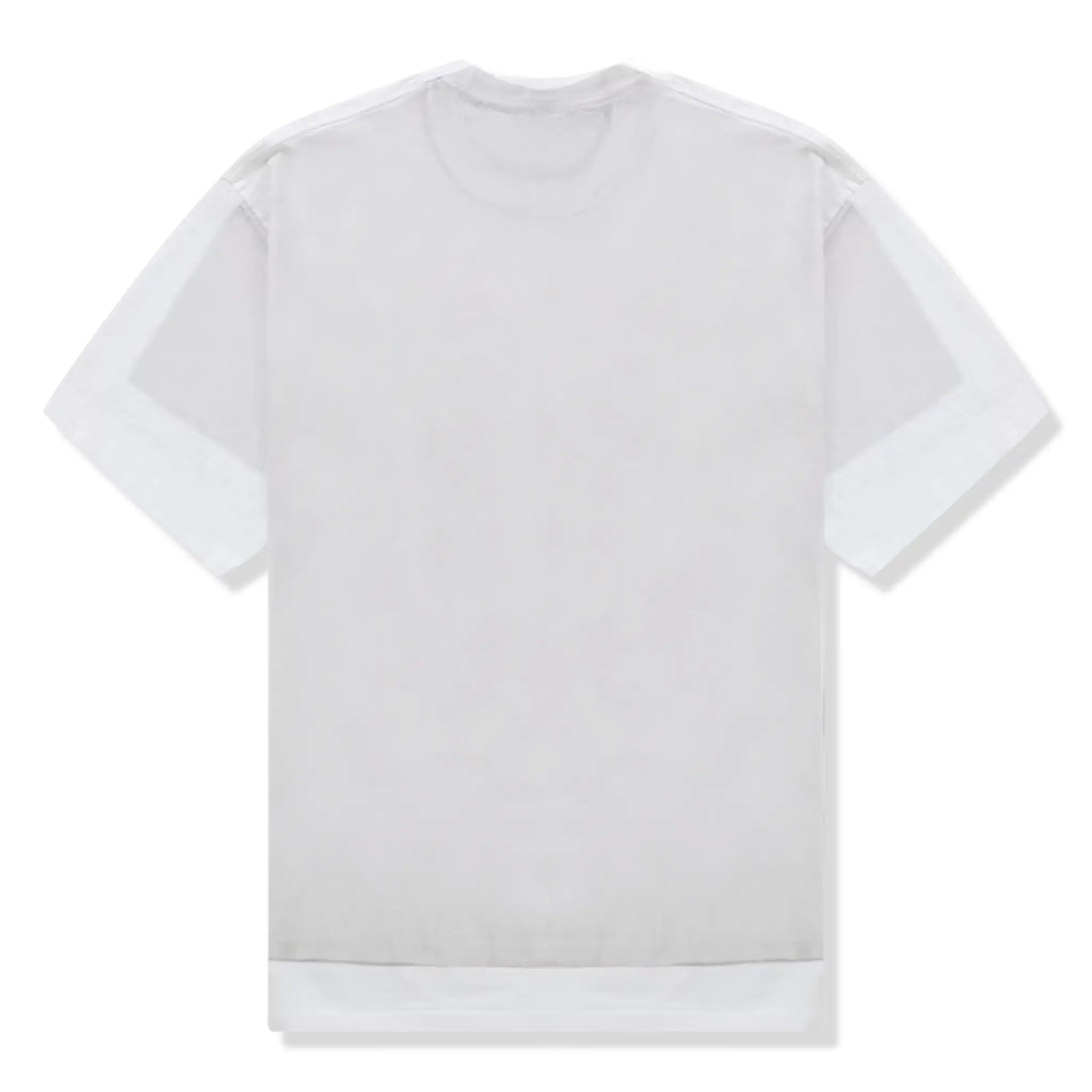 Back view of Supreme x MM6 Maison Margiela Box Logo White T Shirt SS24KN49 WHITE