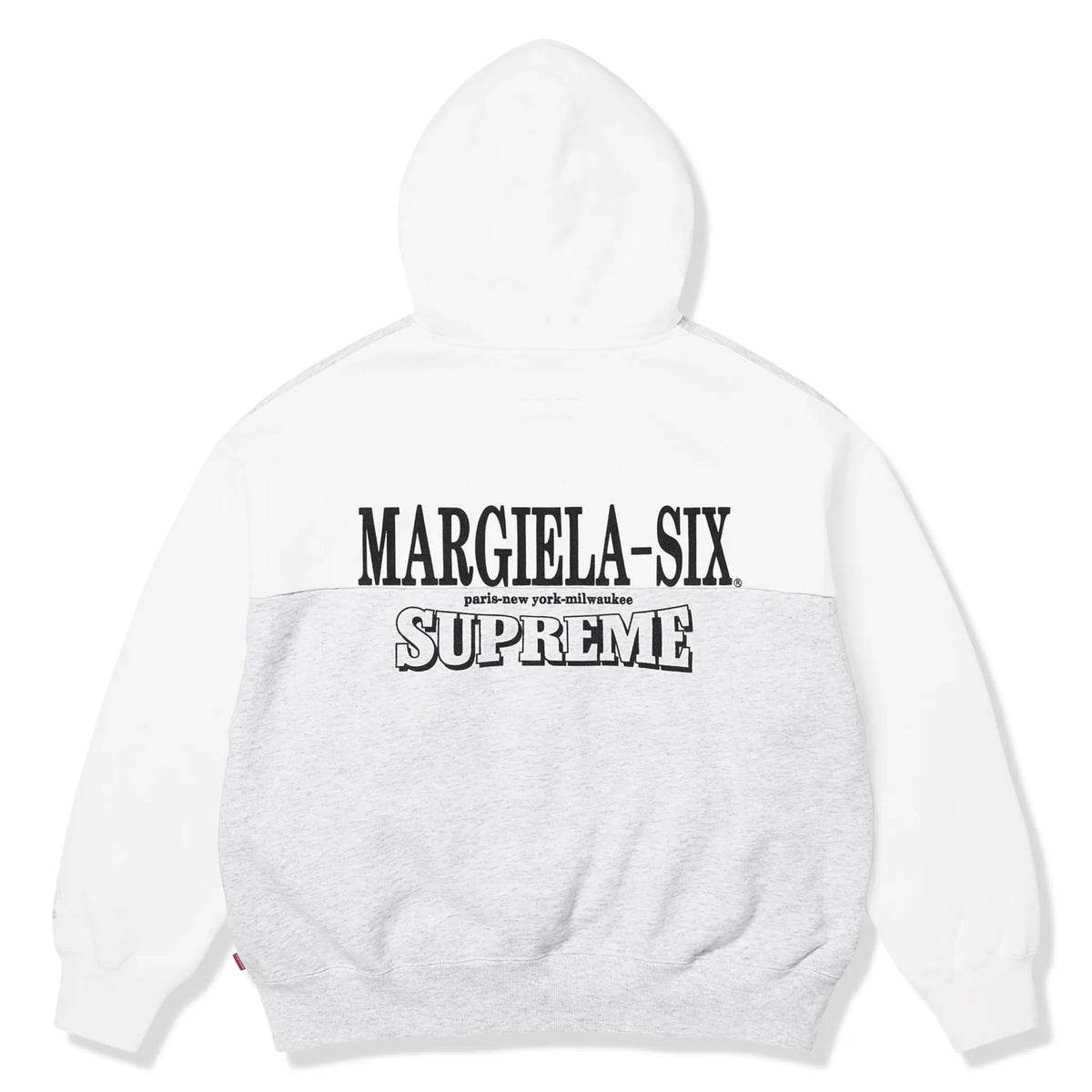 Supreme/MM6 Eagle ジップアップフーディー グレー Ｍ Supreme x MM6 Maison Margiela Eagle Ash Grey Zip-Up Hoodie