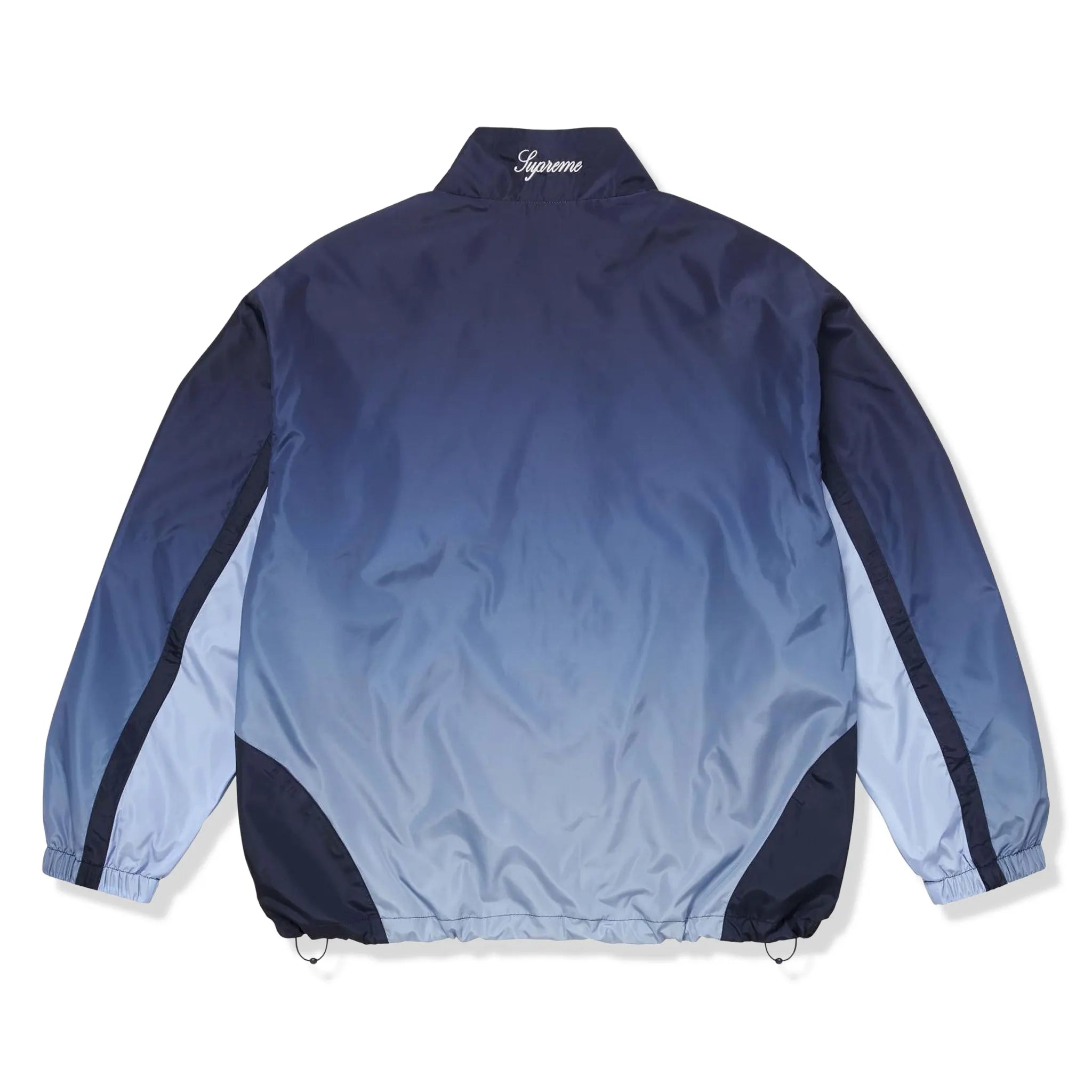 Back View of Supreme x Umbro Gradient Navy Track Jacket (FW25) FW25J81-NAVY