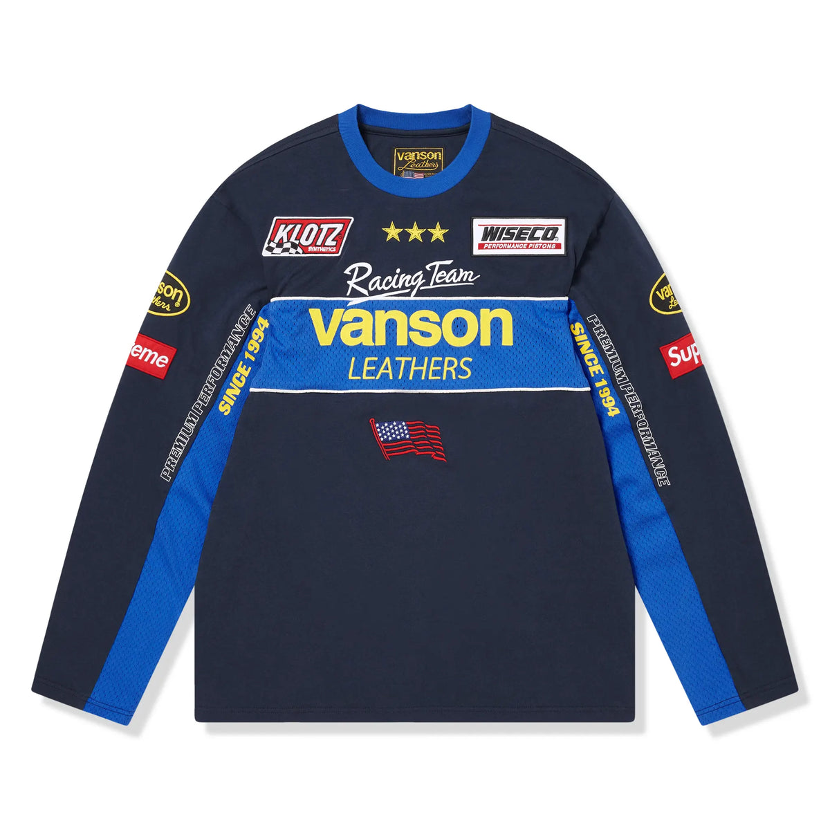 supreme26ss s vanson 長袖カットソー supreme-x-vanson-l_s-navy-top-
