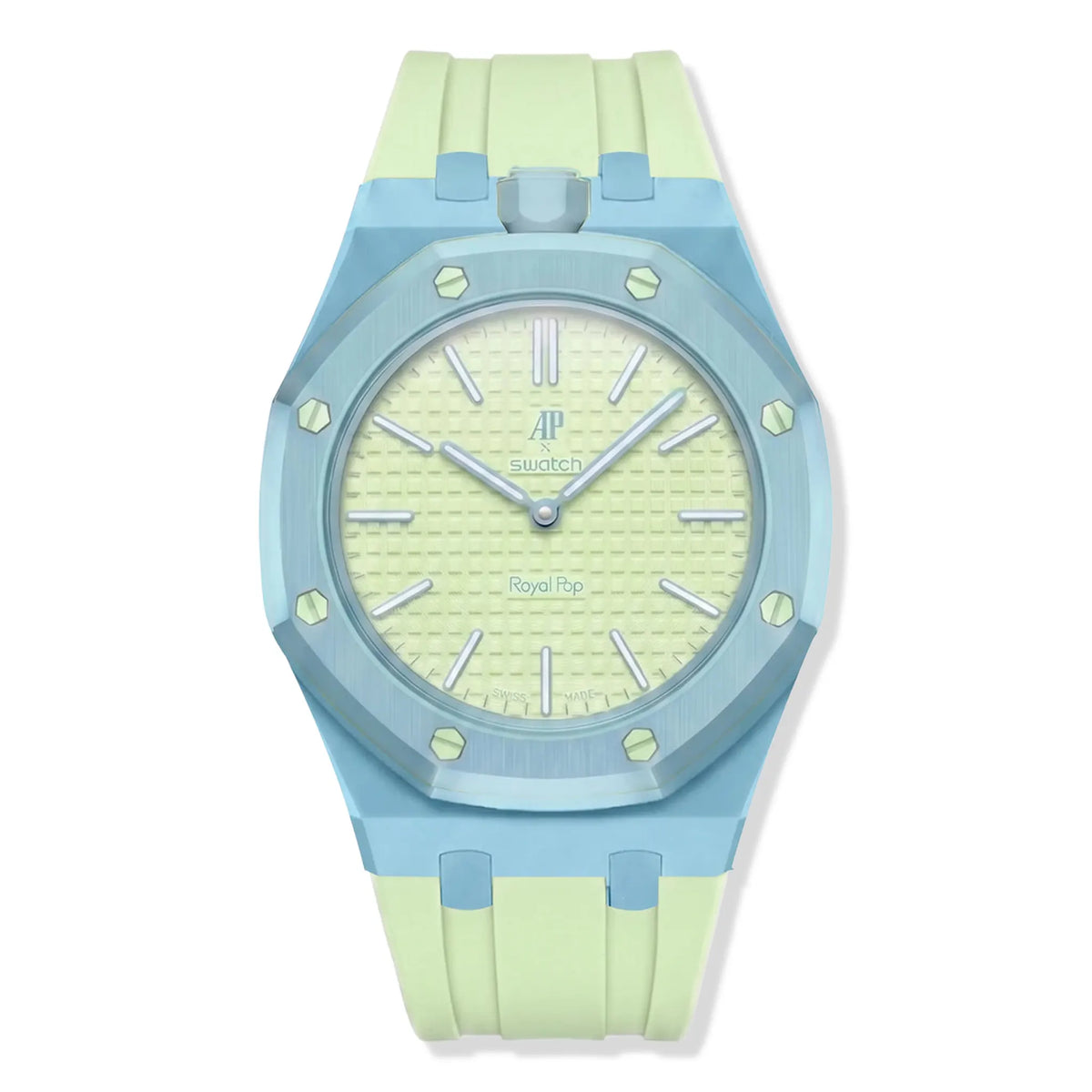 時計 Audemars Piguet x Swatch  Pop Blaue Swatch x Audemars Piguet Royal Pop Blaue Acht With Rubber Strap