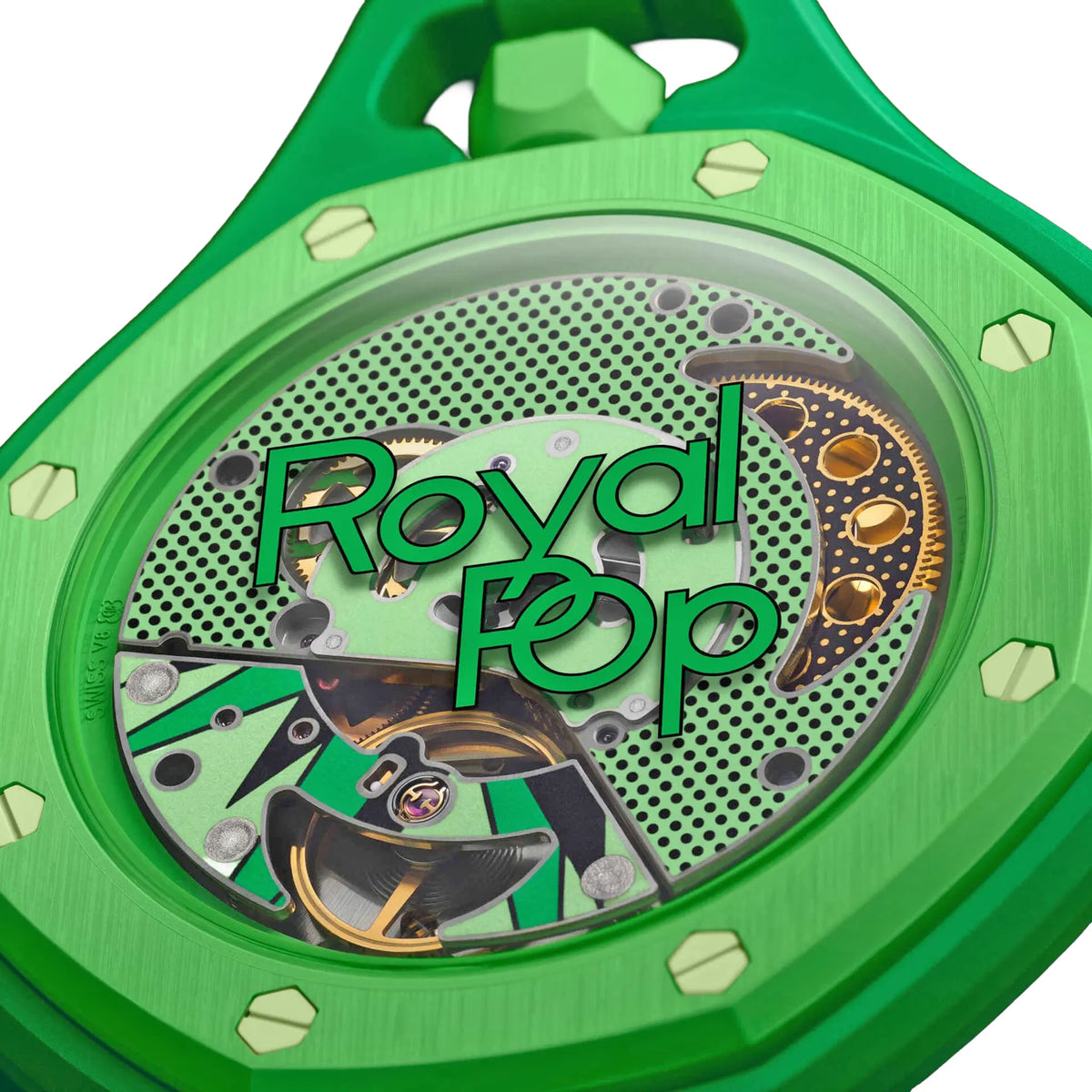 Swatch × Audemars Piguet “Green Eight” Swatch x Audemars Piguet Royal Pop Green Eight With Rubber Strap