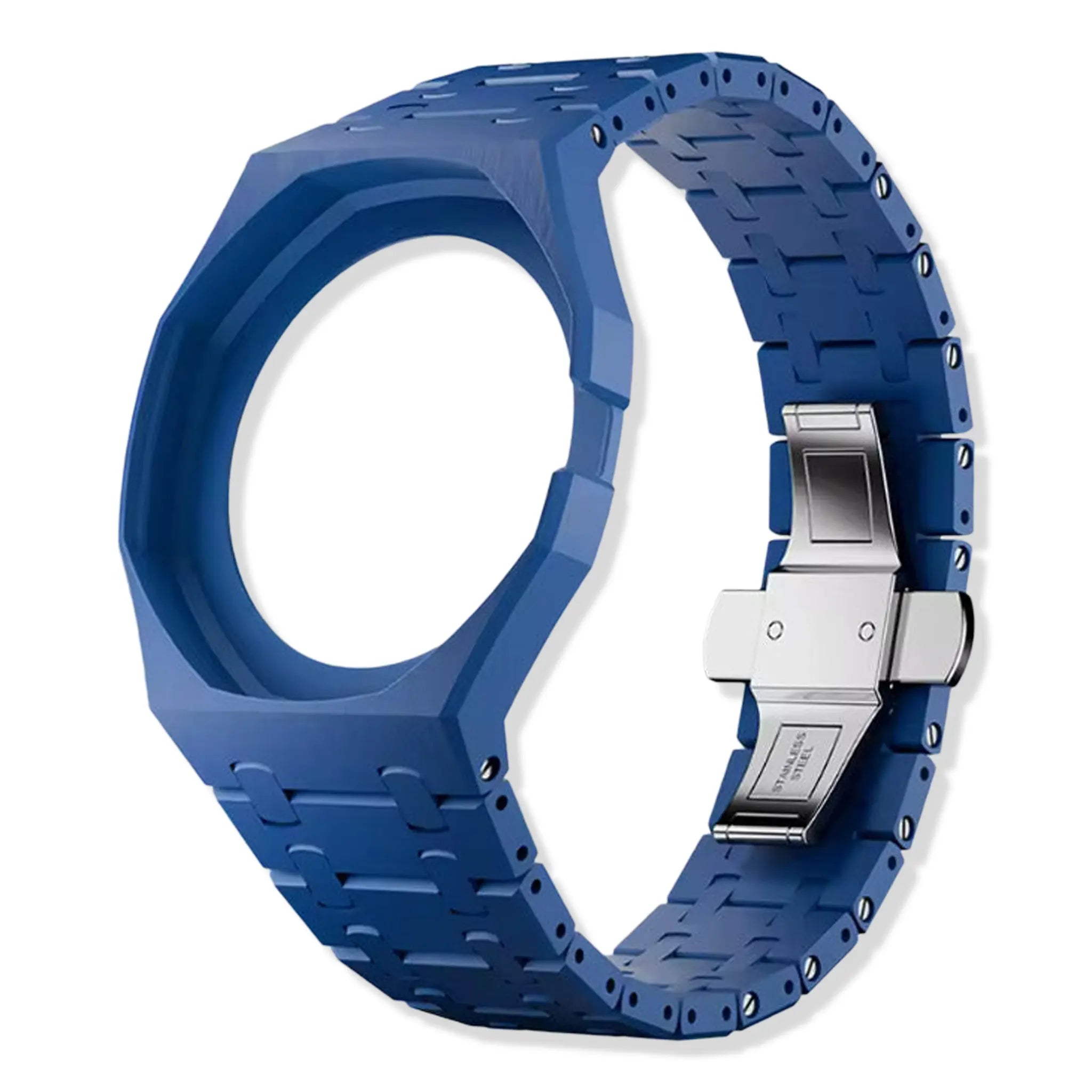 Strap View of Swatch x Audemars Piguet Royal Pop Lan Ba With Blue Bio Ceramic Strap SSX03L100N