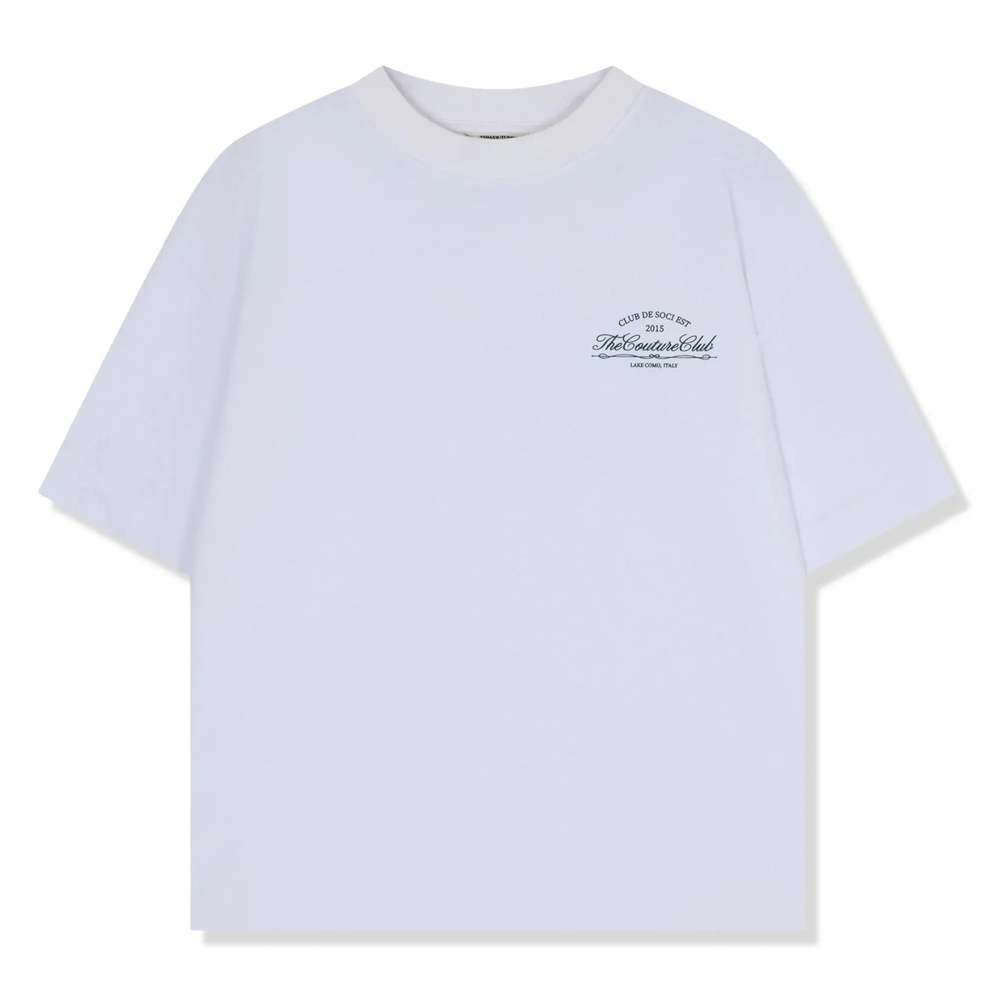 Front View of The Couture Club De Soci Graphic Forest Green T-Shirt