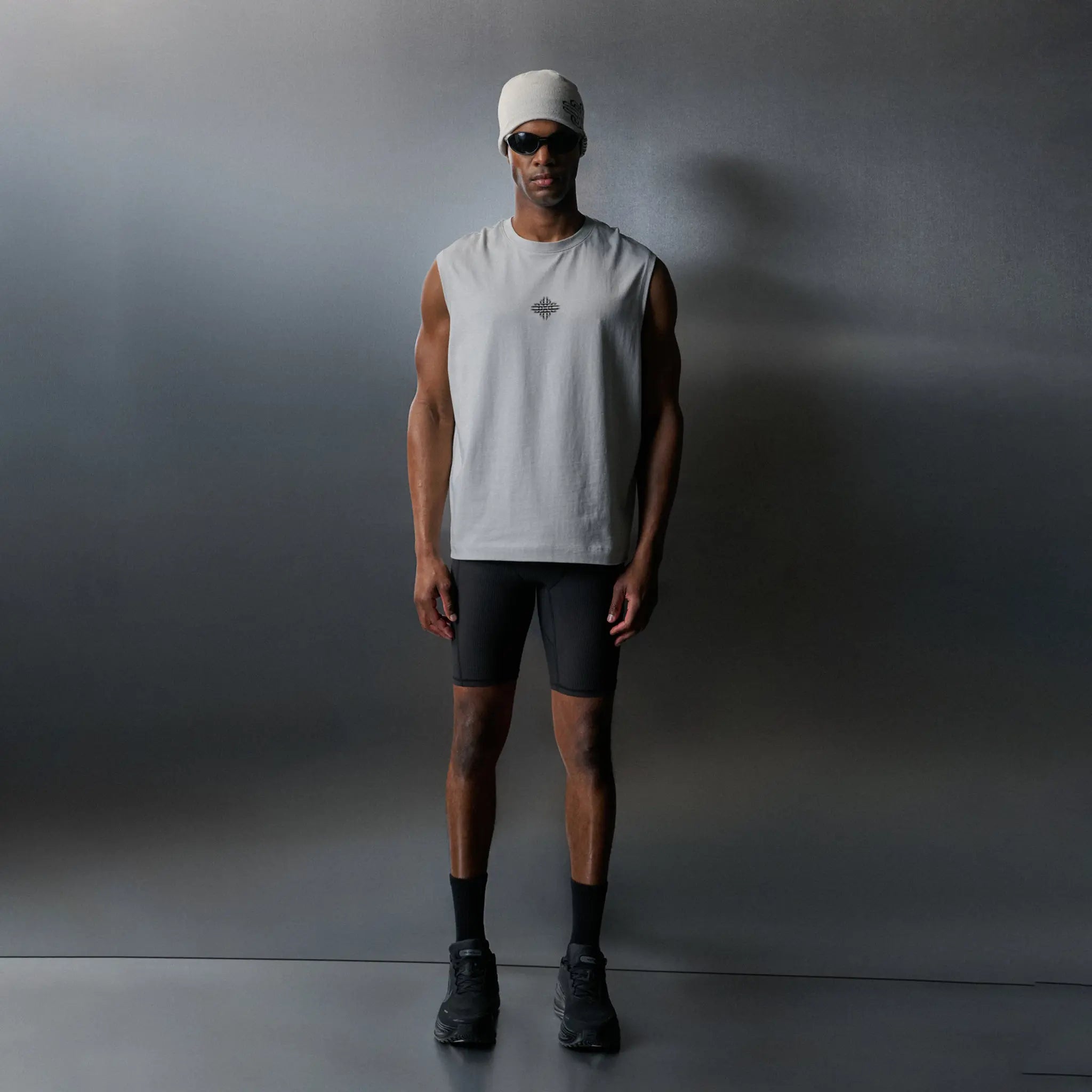 Model View of The Couture Club Luxury In Motion Emblem Salt Vest