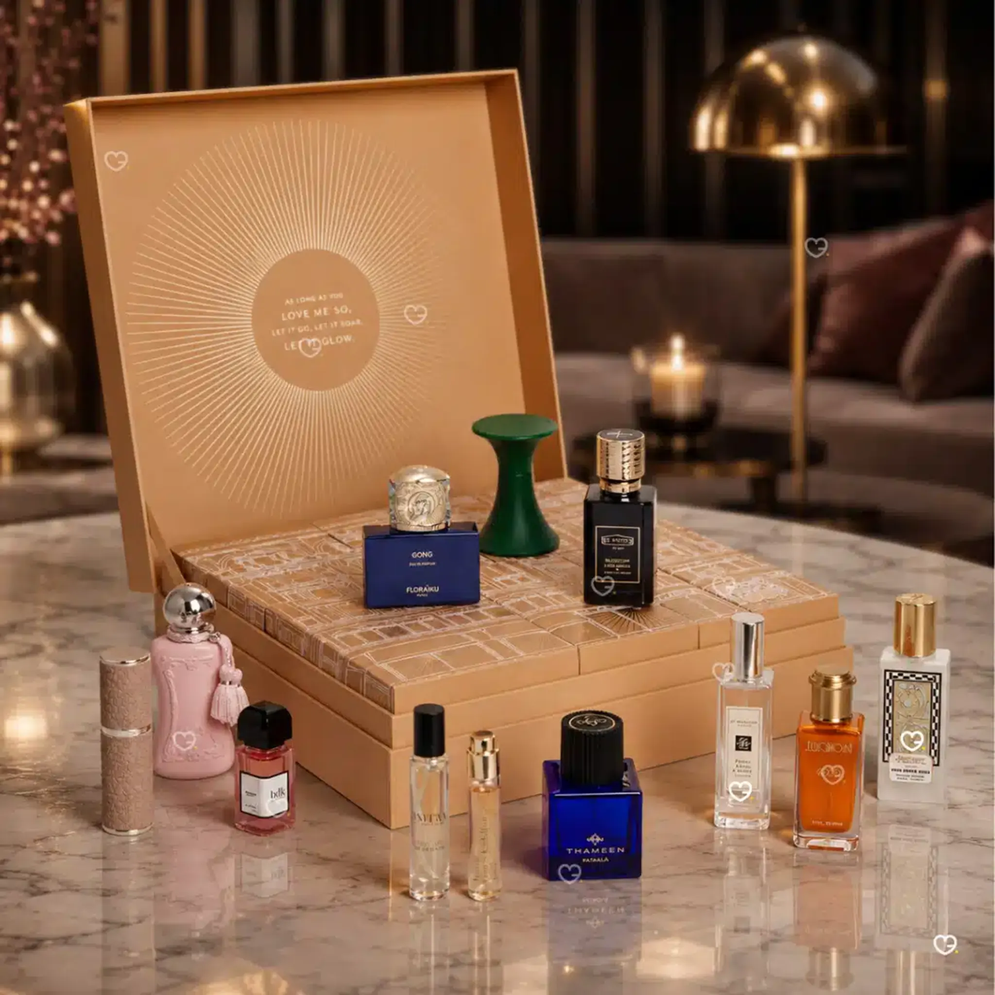 Front View of The Harrods 12 Days of Fragrance Advent Calendar 2026