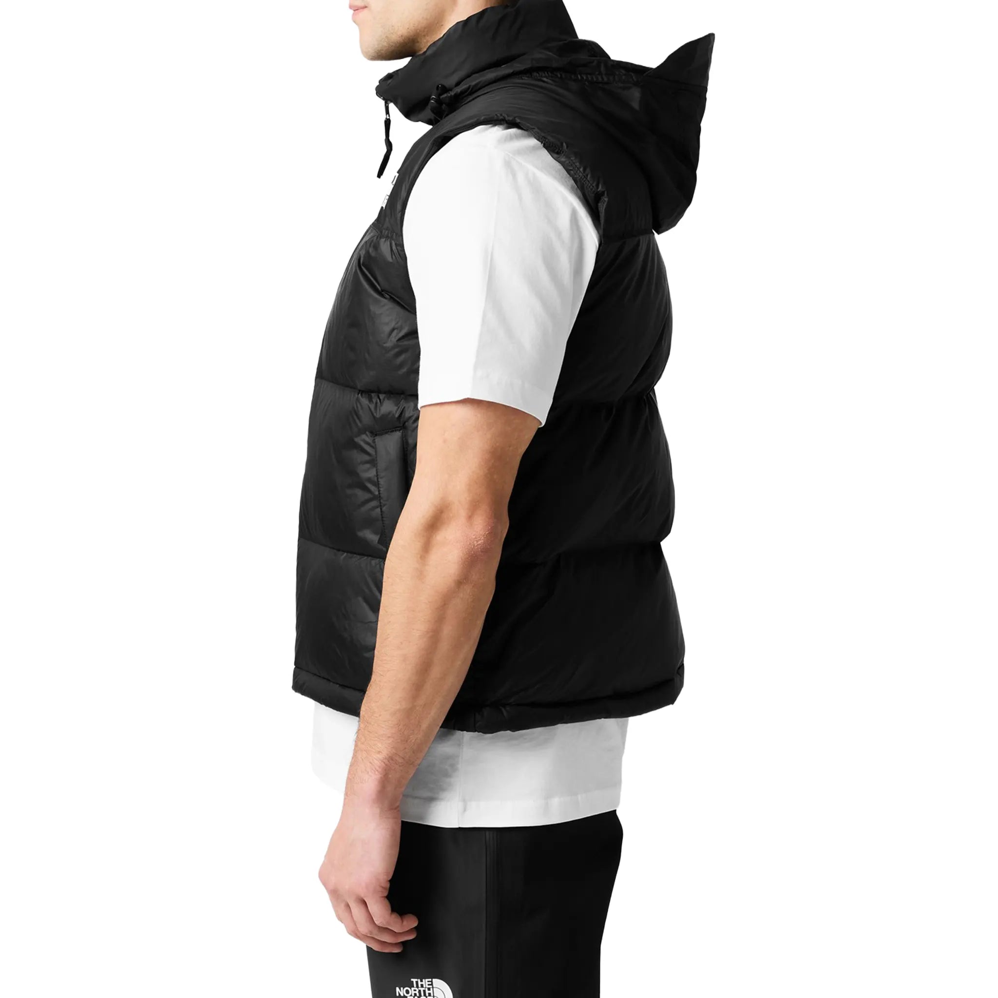 Front Side View of The North Face 1996 Retro TNF Black Gilet