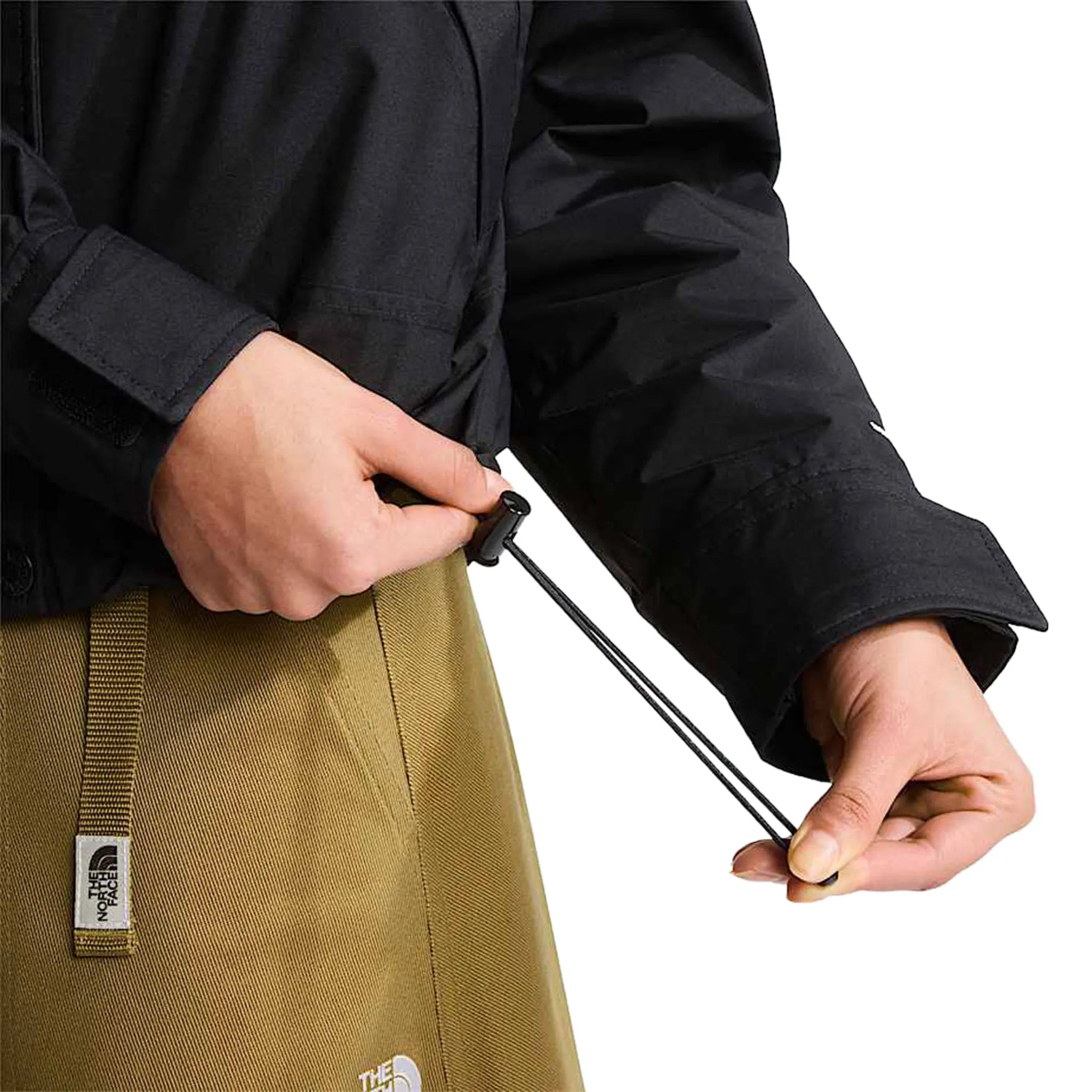 Detailed View of The North Face Mountain Short Black Jacket (W)